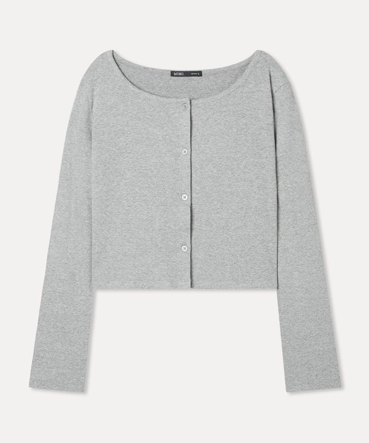 미쏘(MIXXO) 골지 가디건형 티셔츠_MIWCMG901A
