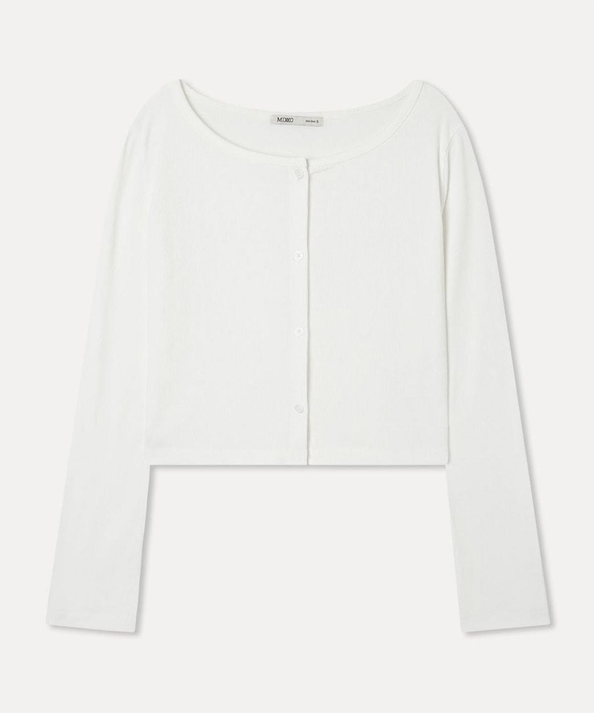 미쏘(MIXXO) 골지 가디건형 티셔츠_MIWCMG901A