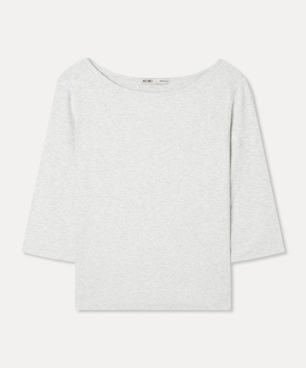 미쏘(MIXXO) 보트넥 7부 티셔츠_MIWHWG910A