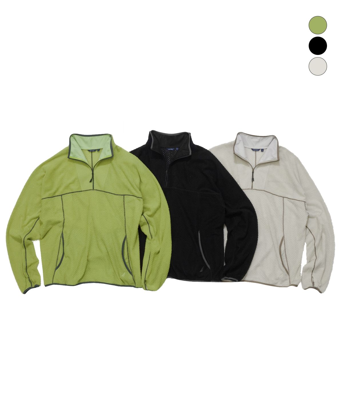 노티카(NAUTICA) 폴라 벤트 하프집 풀오버(3colors) NFL2266