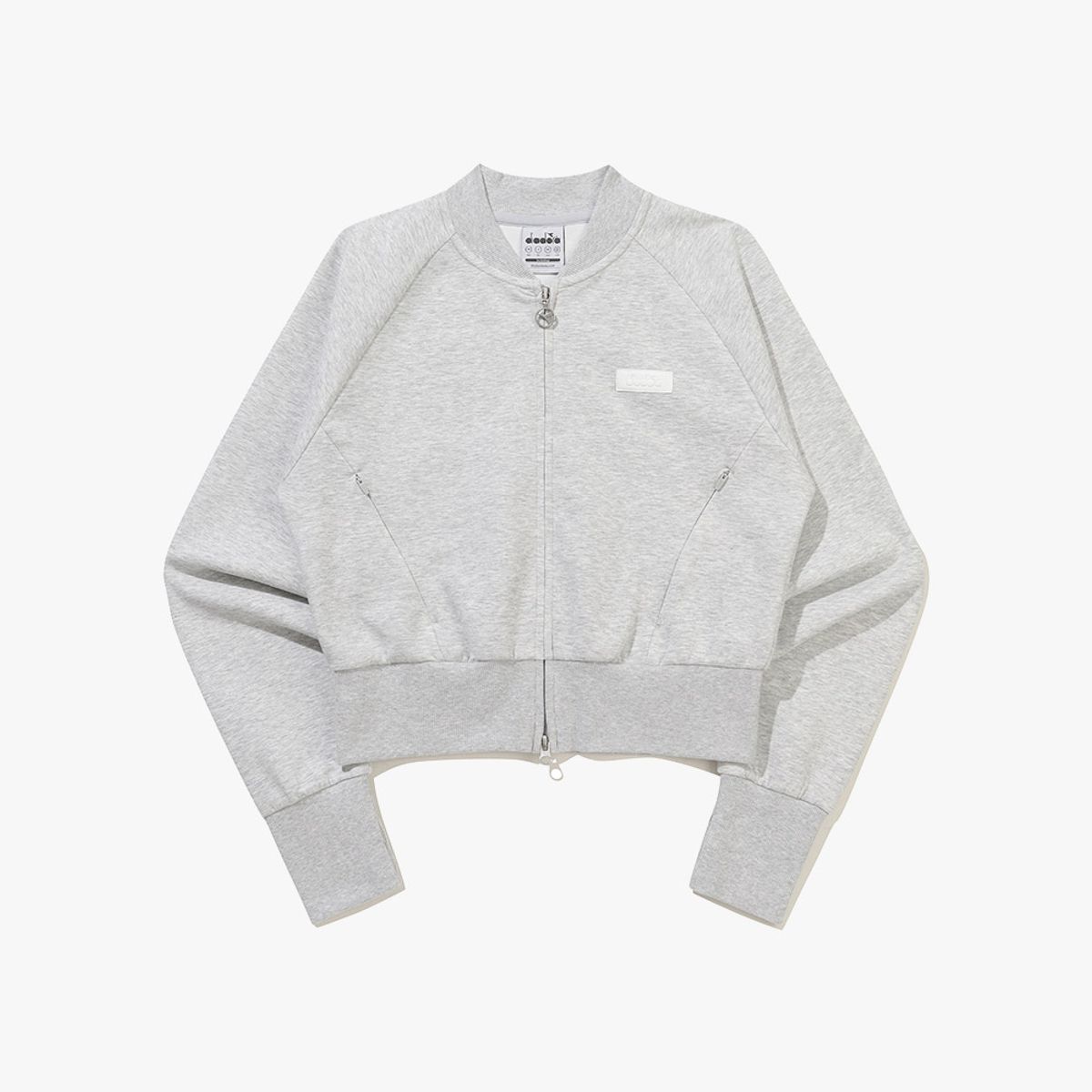 디아도라(diadora) 밸런스 스웻 집업 자켓 MELANGE GREY
