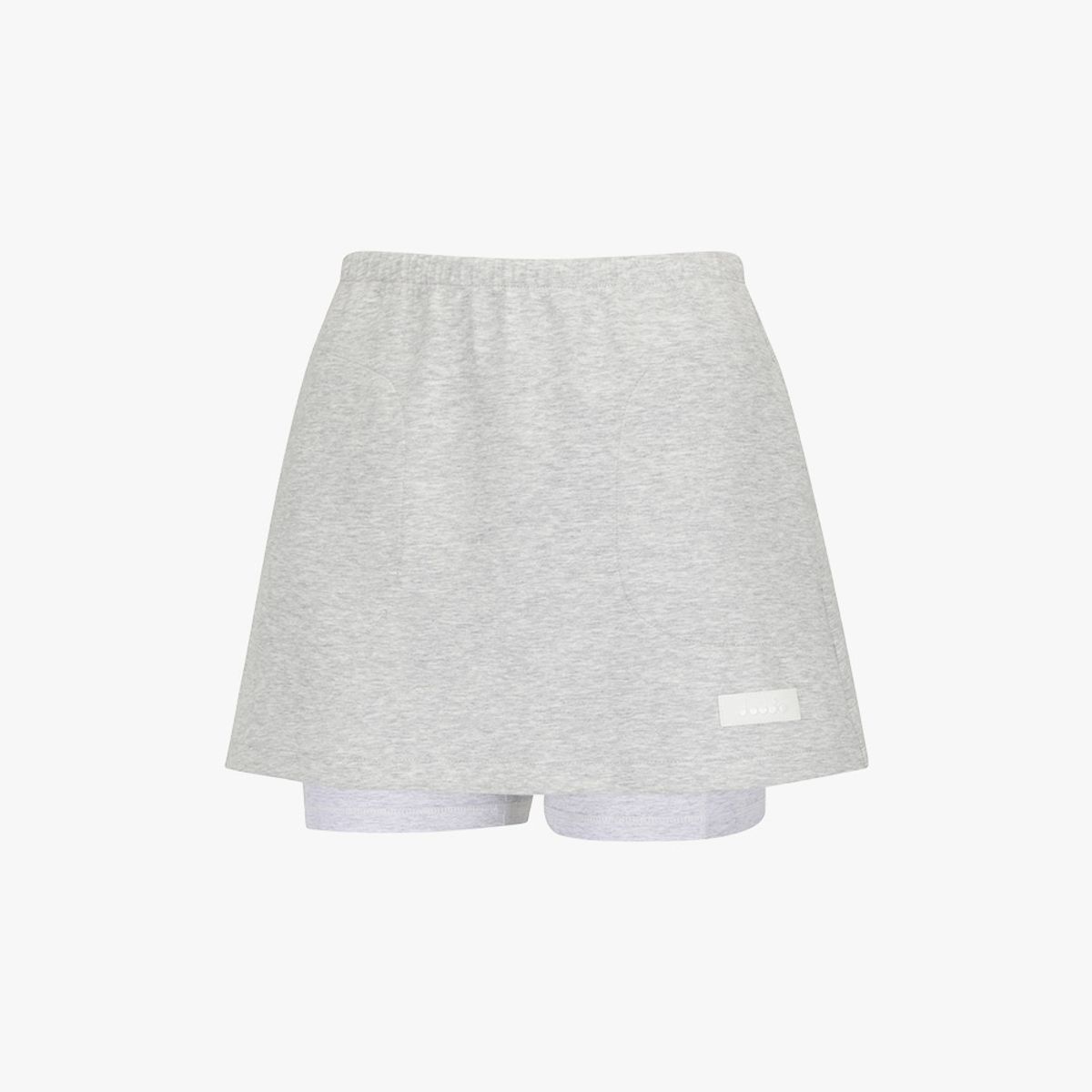 디아도라(diadora) 밸런스 스웻 스커트 MELANGE GREY