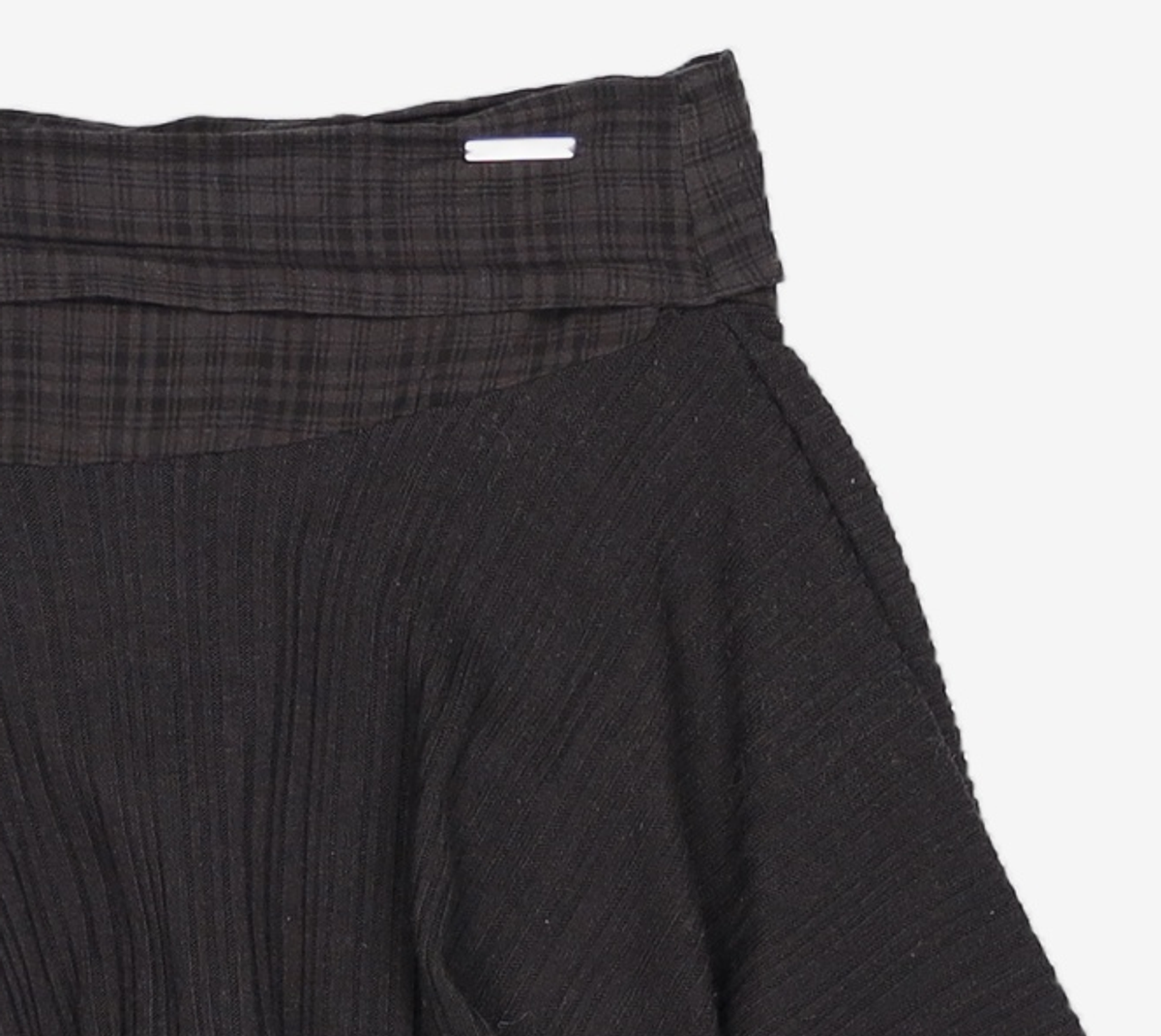 미세키서울(MISEKI SEOUL) Unbalanced flow mini skirt BLACK 2