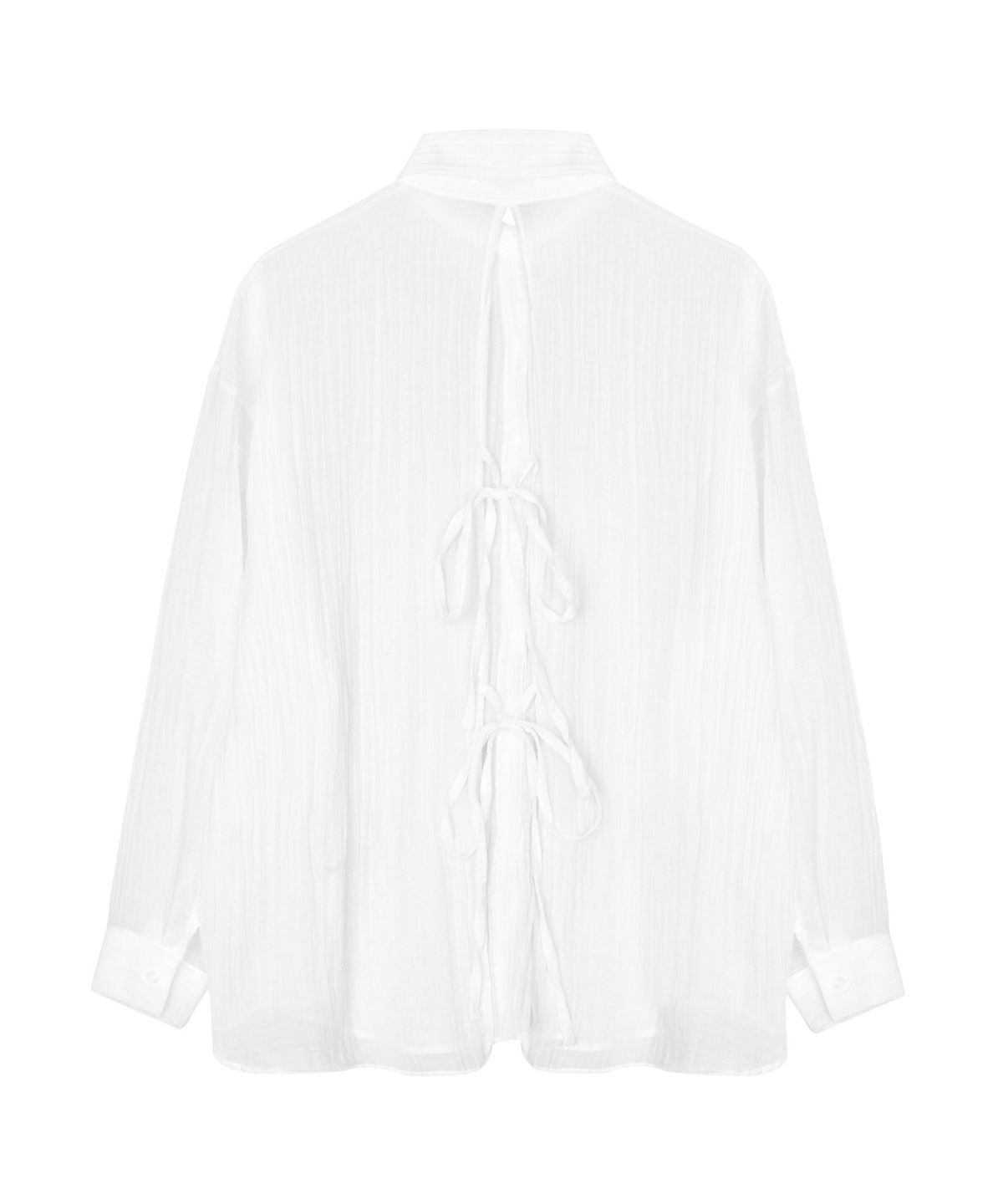 닉앤니콜(NICK&NICOLE) BACK STRAP SHIRT_IVORY