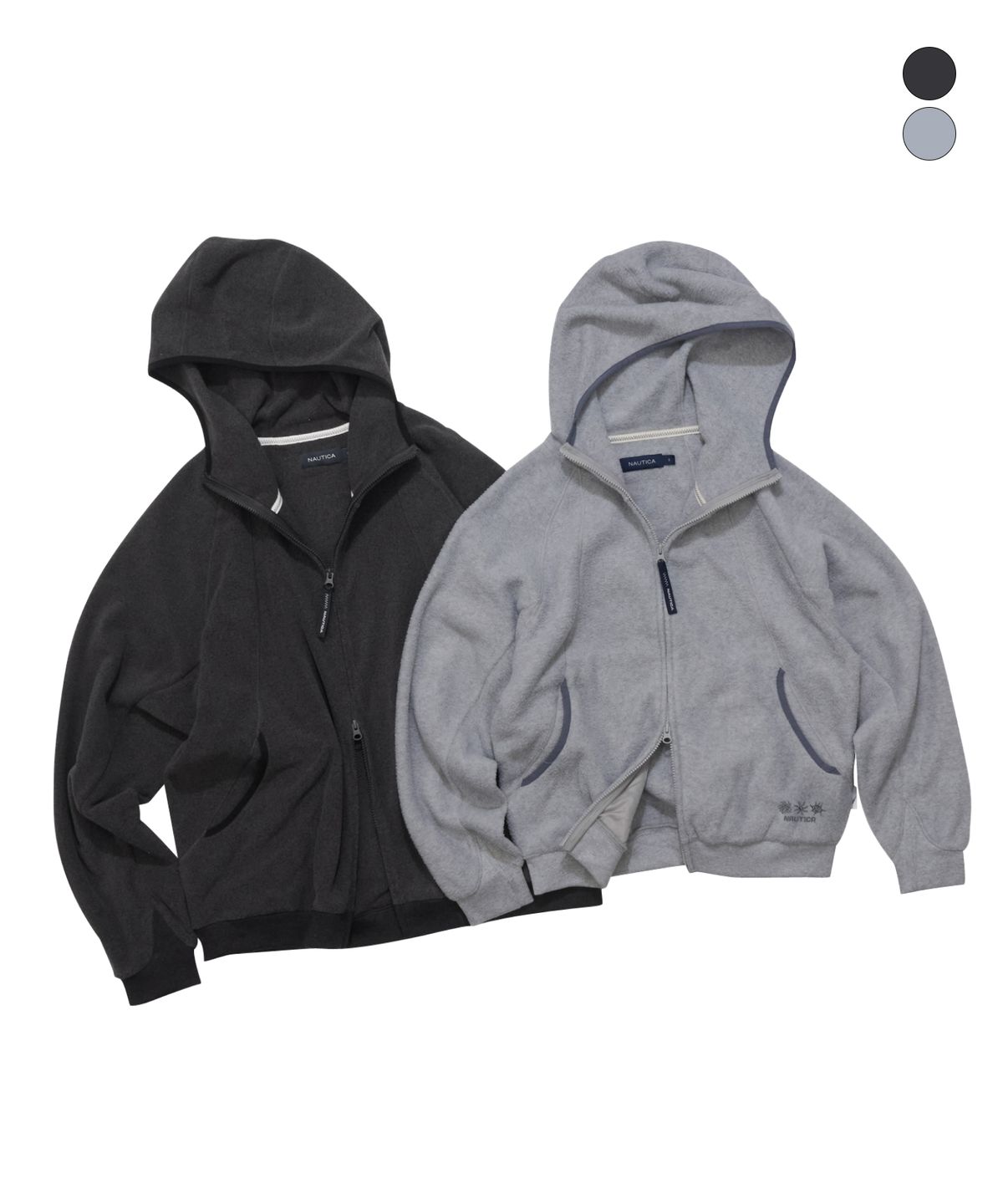 노티카(NAUTICA) 오션 토템 후디드 폴라 자켓(2colors) NFL2186