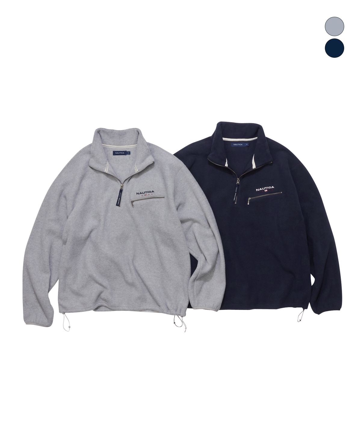 노티카(NAUTICA) 83플래그 폴라 메탈 하프 집업(2colors) NFL2206