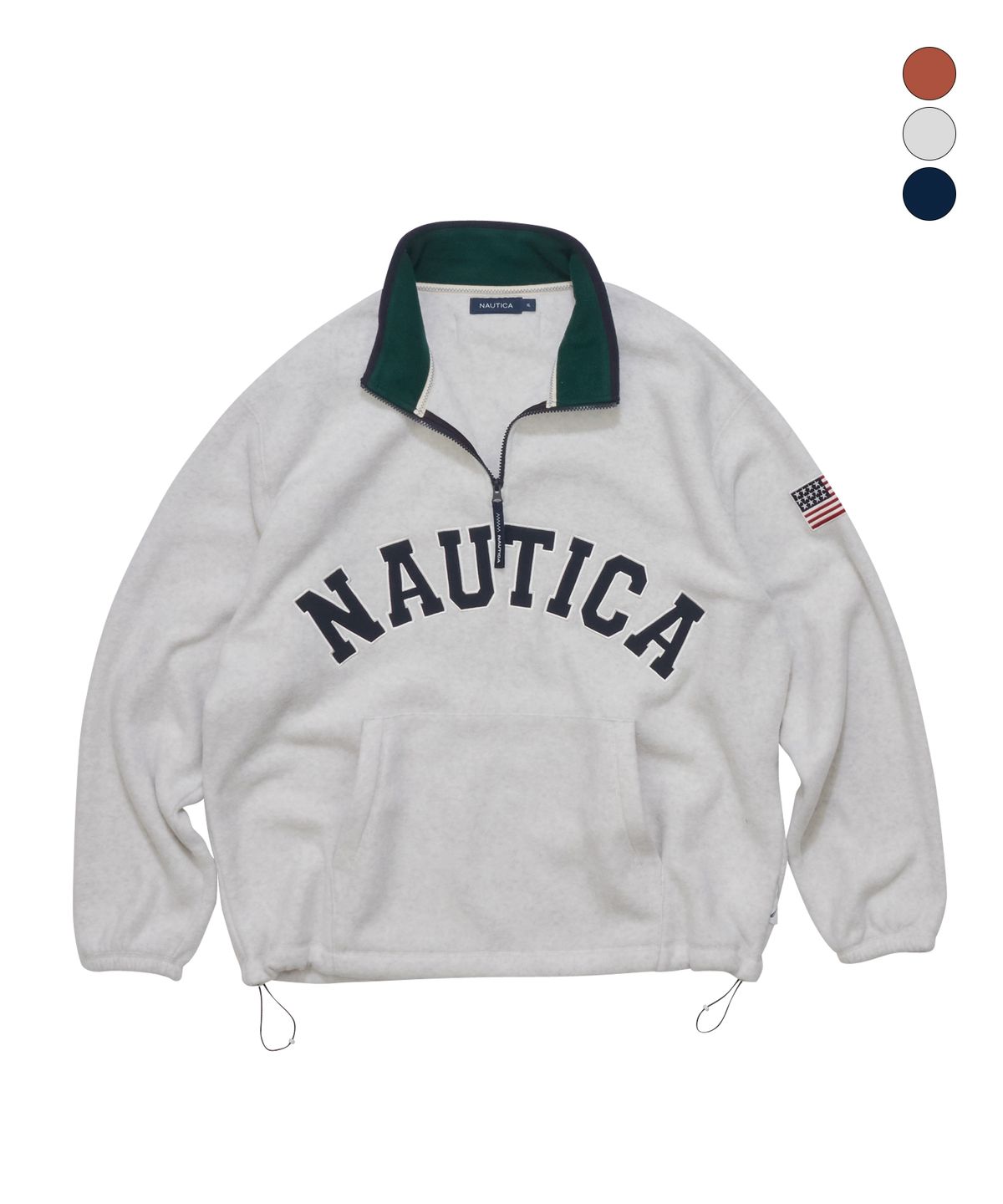 노티카(NAUTICA) 아치 로고 폴라 하프 집업(3colors) NFL2216
