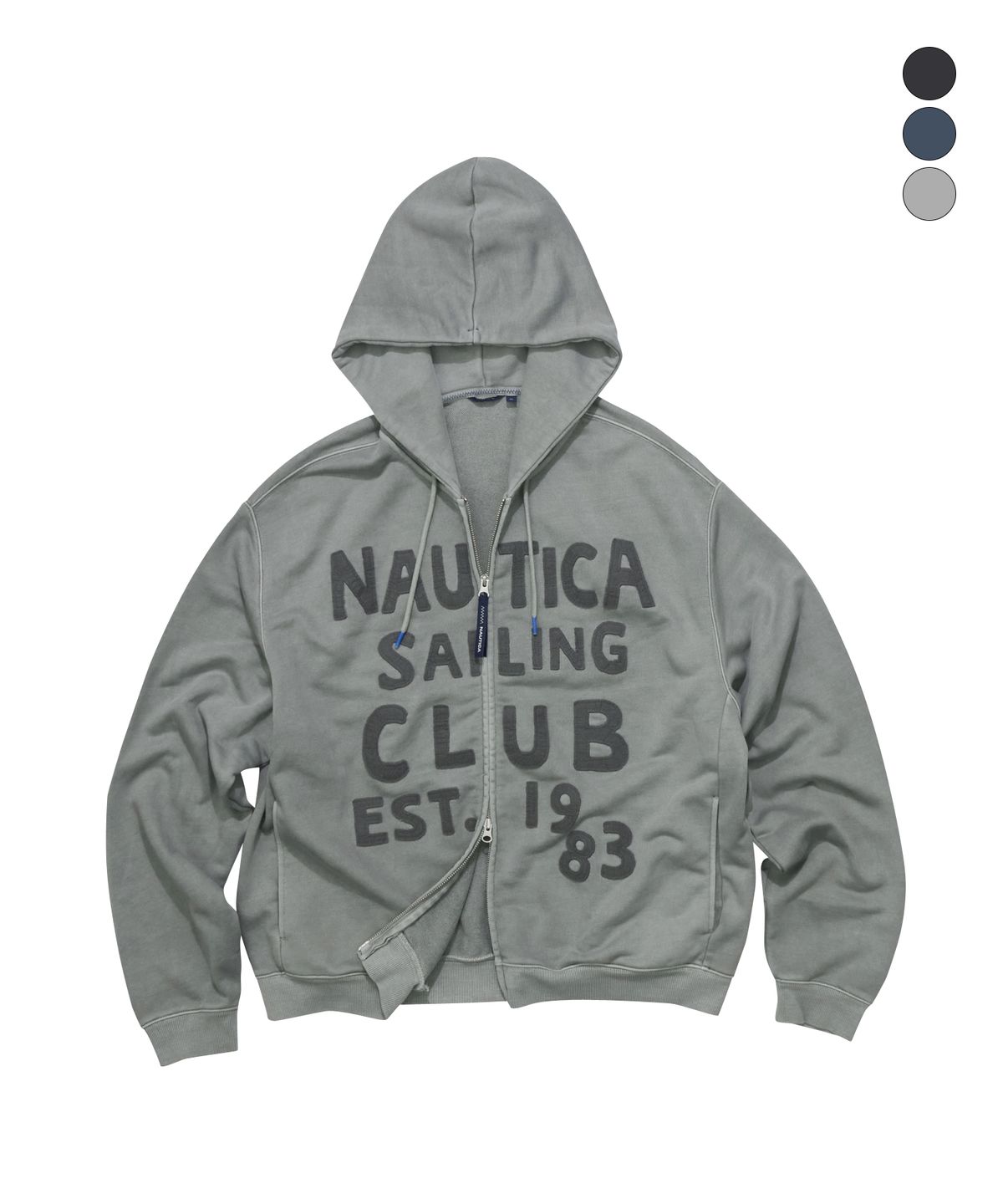 노티카(NAUTICA) 세일링 클럽 후드 집업 자켓(3colors) NJK1696