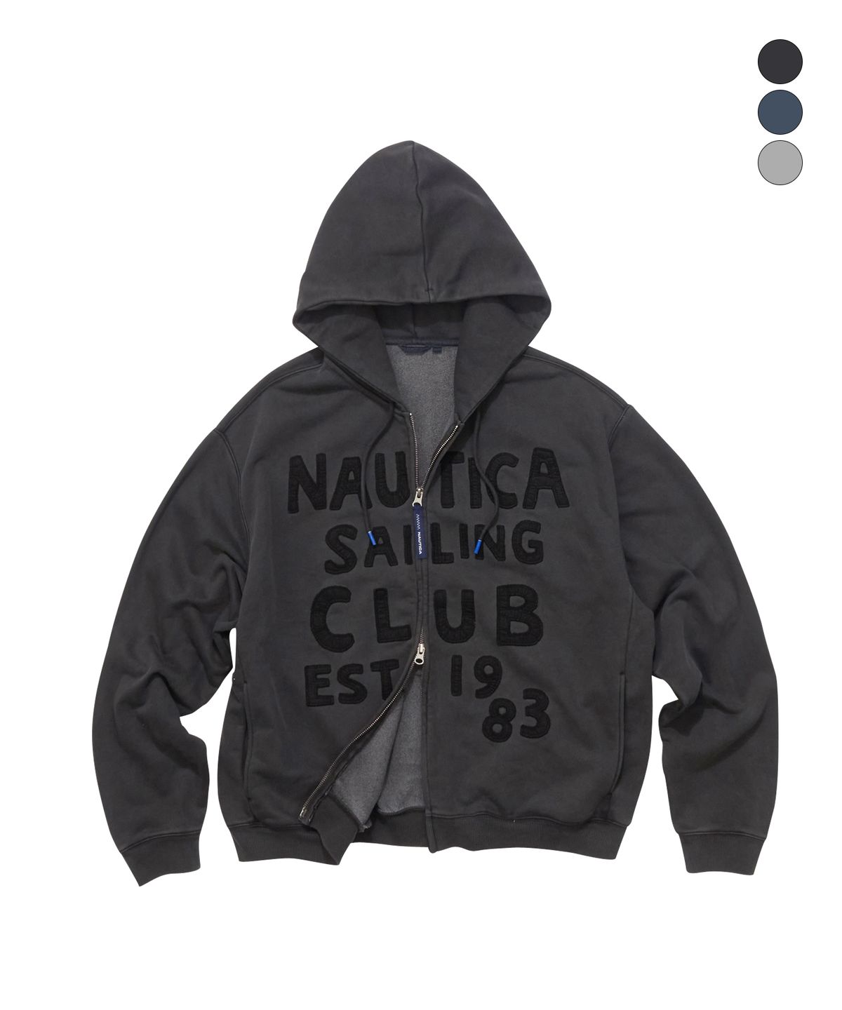 노티카(NAUTICA) 세일링 클럽 후드 집업 자켓(3colors) NJK1696