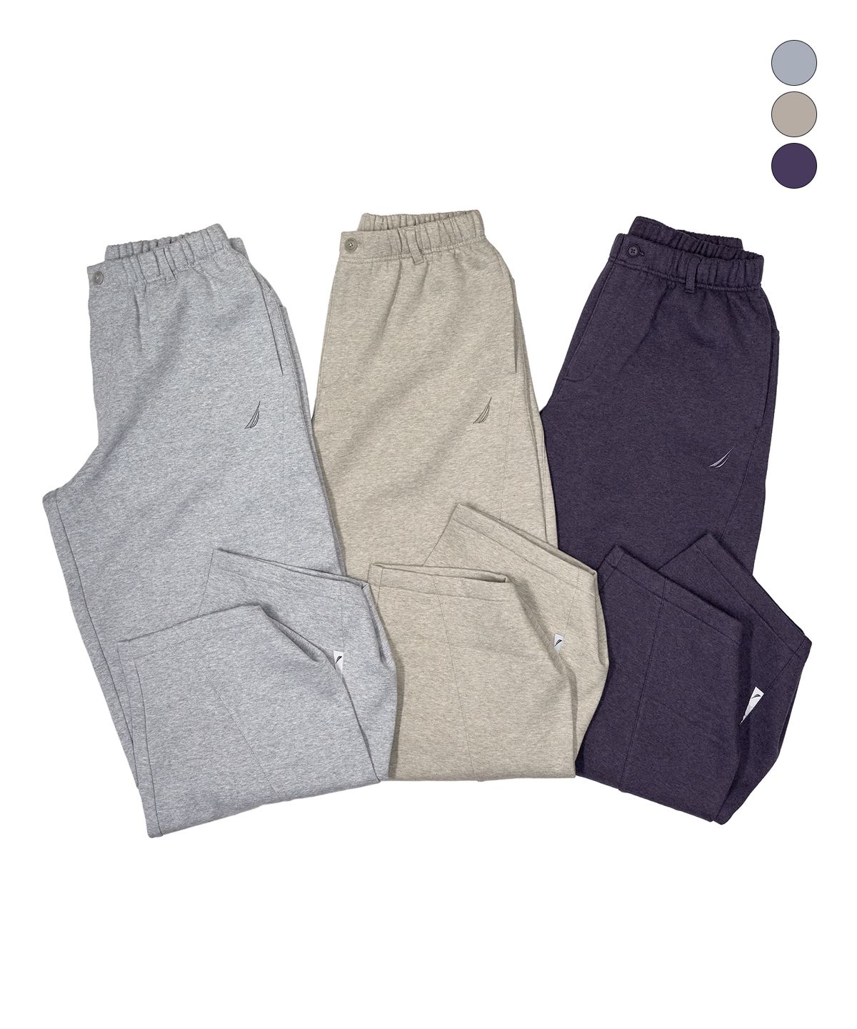 노티카(NAUTICA) 커브드 스웨트팬츠(기모)(3colors) NPL7936
