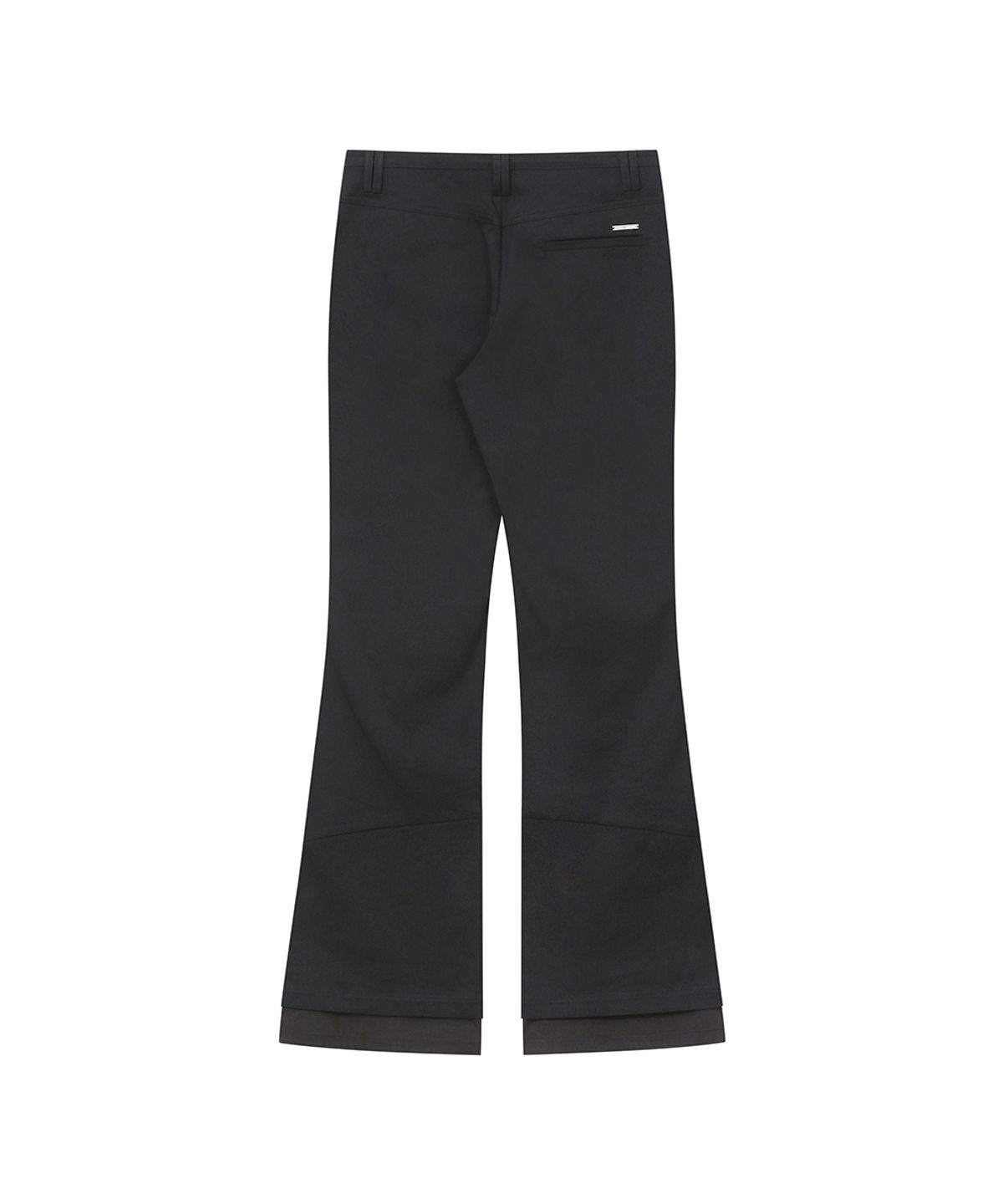 미세키서울(MISEKI SEOUL) [레이 PICK] Side fly layered bootscut pants BLACK