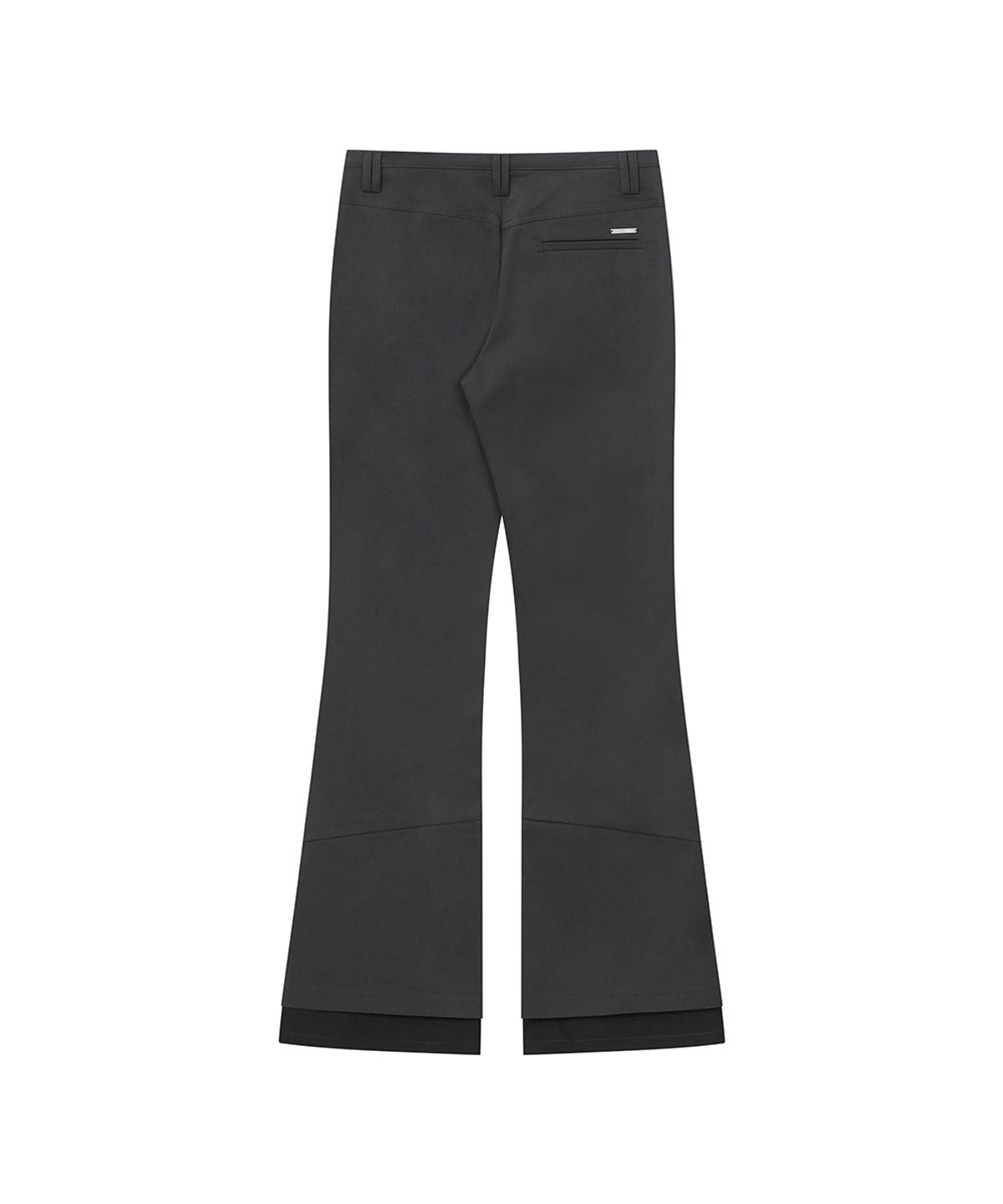 미세키서울(MISEKI SEOUL) [레이 PICK] Side fly layered bootscut pants CHARCOAL