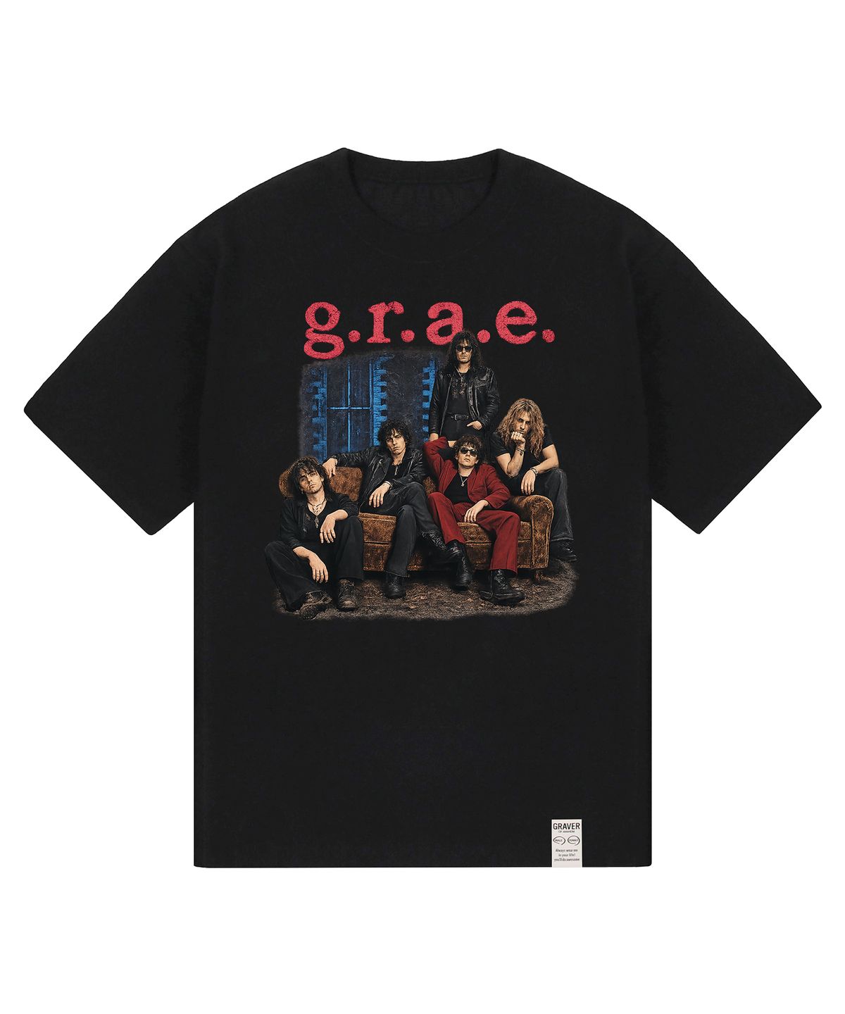 그레이버 오디너리(GRAVER ORDINARY) [ODNR UNISEX]5 Guys 반팔 티셔츠_5color