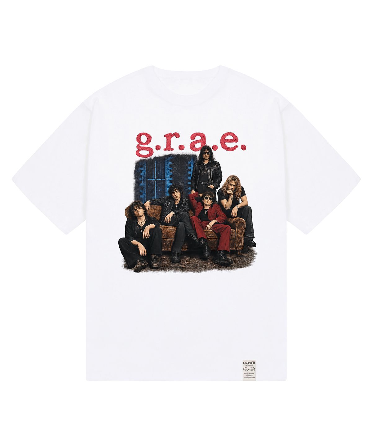 그레이버 오디너리(GRAVER ORDINARY) [ODNR UNISEX]5 Guys 반팔 티셔츠_5color