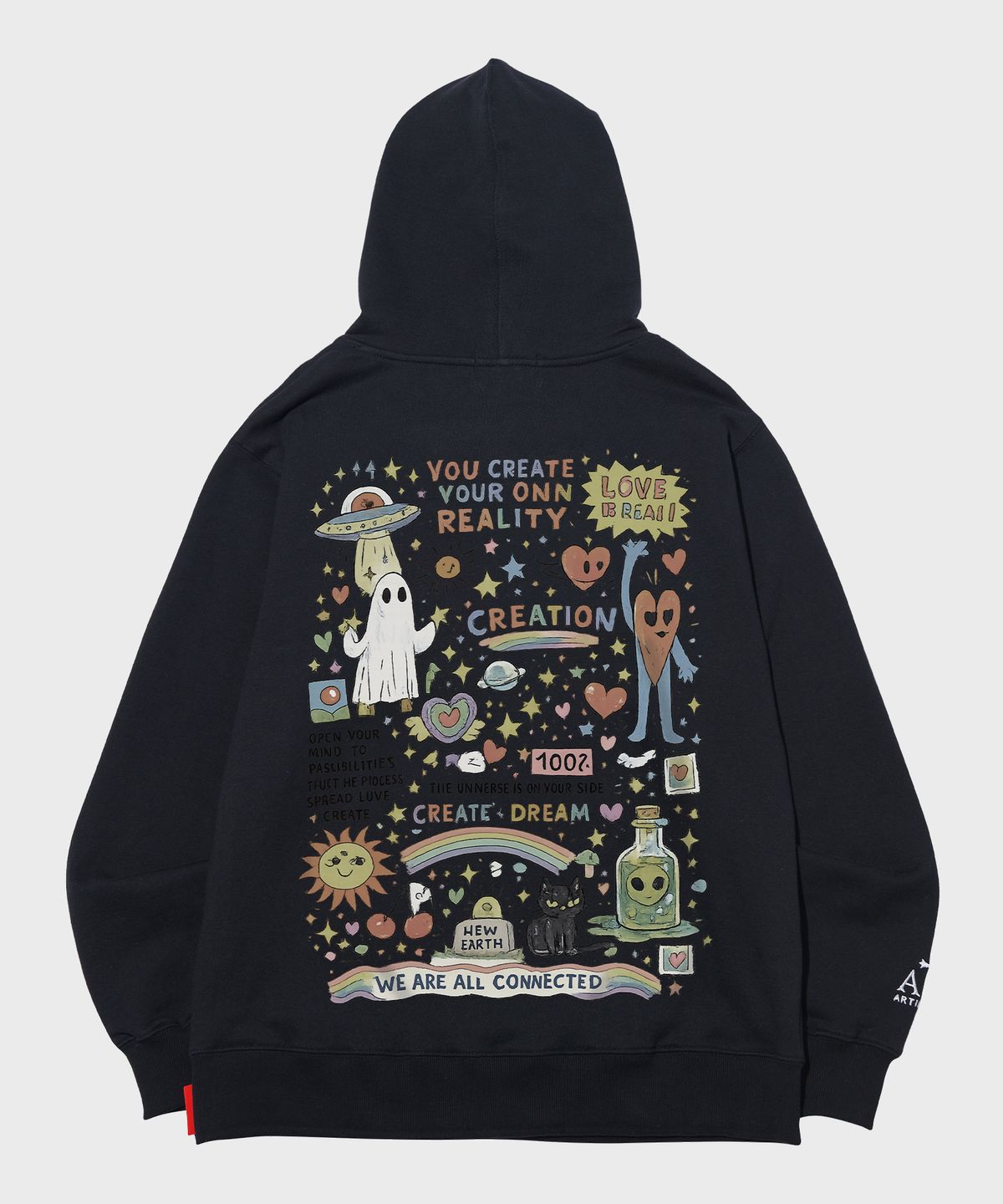 아티스트웨어(ARTISTWEAR) 고스트 유니버스 후드티 - 2COLOR