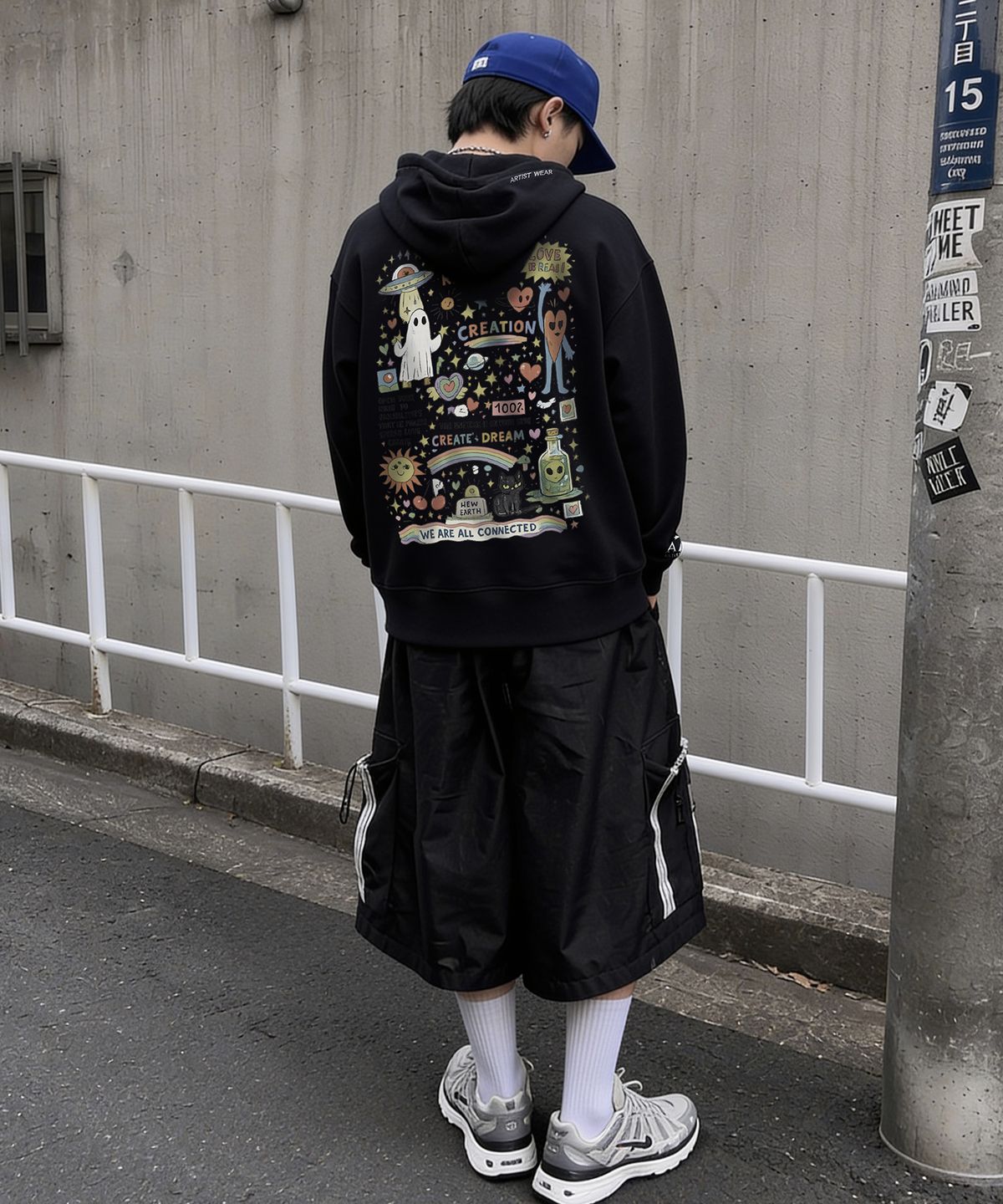 아티스트웨어(ARTISTWEAR) 고스트 유니버스 후드티 - 2COLOR