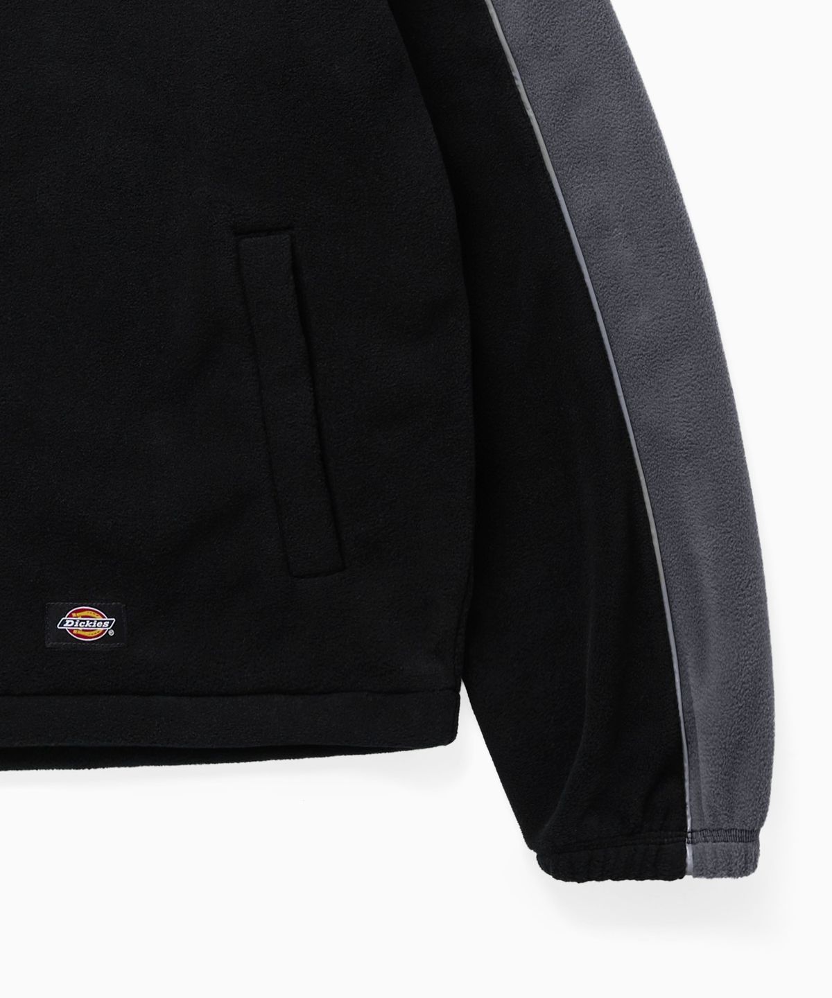 디키즈(DICKIES) 폴라텍 투톤 플리스 후드 재킷 Black