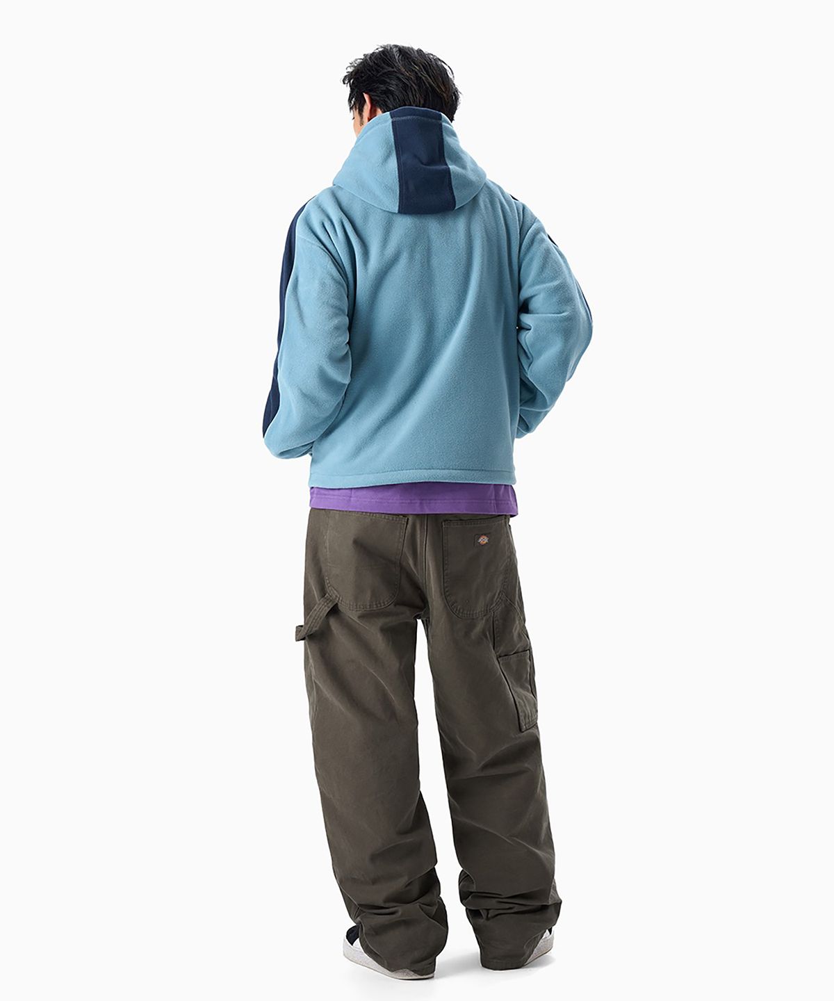 디키즈(DICKIES) 폴라텍 투톤 플리스 후드 재킷 Mint