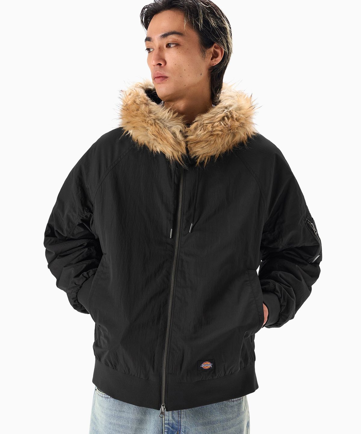 디키즈(DICKIES) 릴렉스드 N-2B 플라이트 재킷 Black
