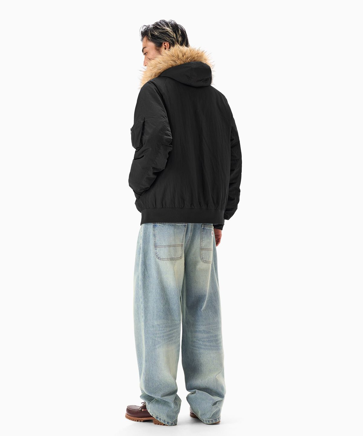 디키즈(DICKIES) 릴렉스드 N-2B 플라이트 재킷 Black