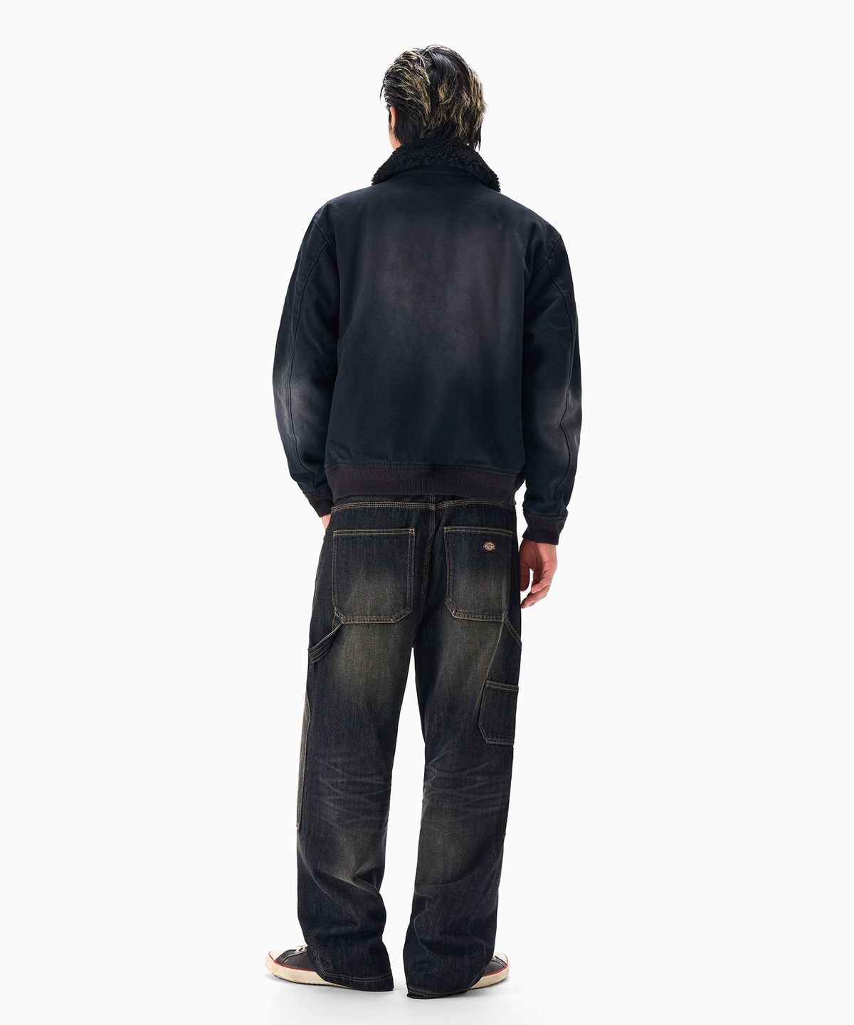 디키즈(DICKIES) 시어링 페인터 재킷 Black