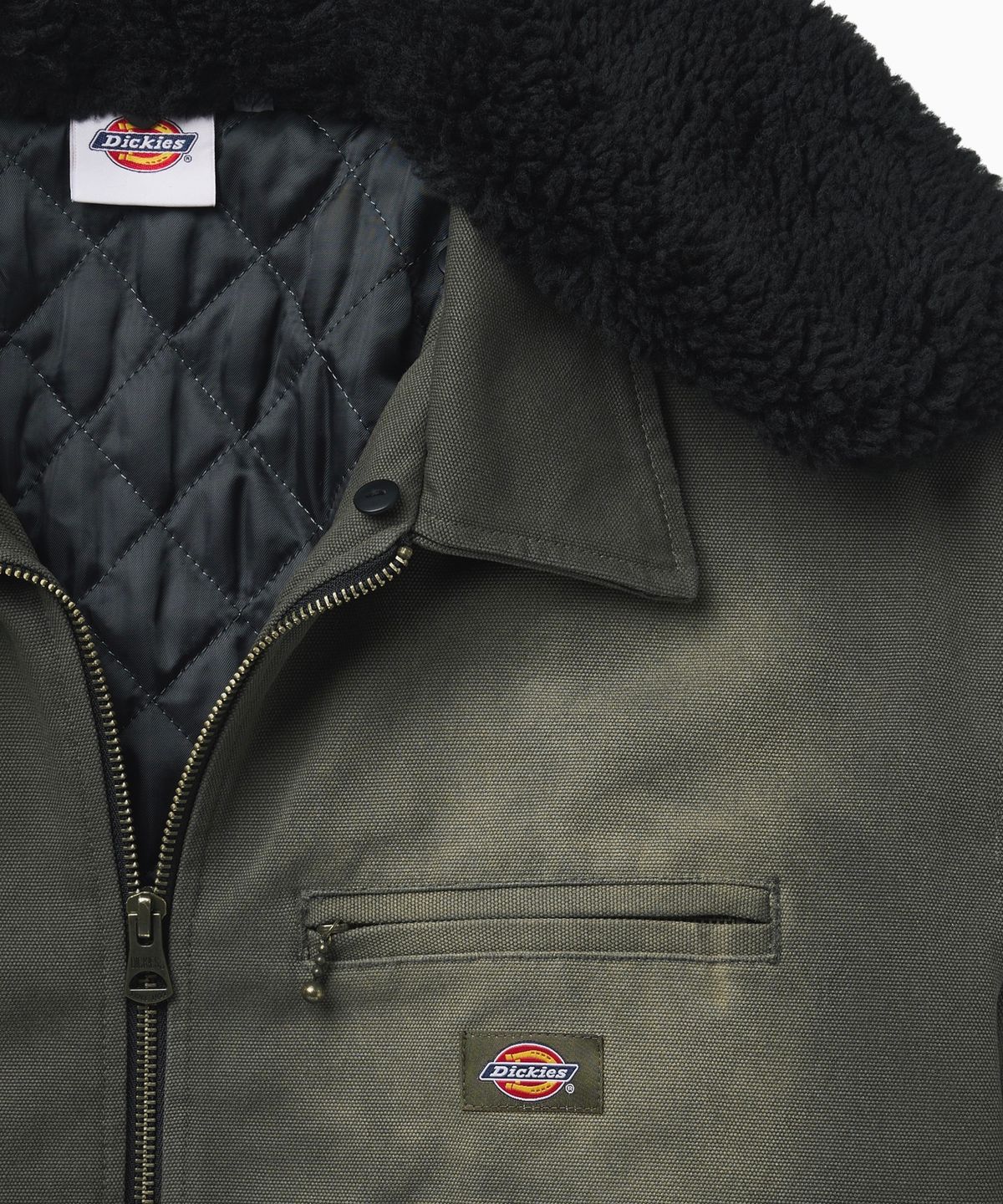 디키즈(DICKIES) 시어링 페인터 재킷 Olive