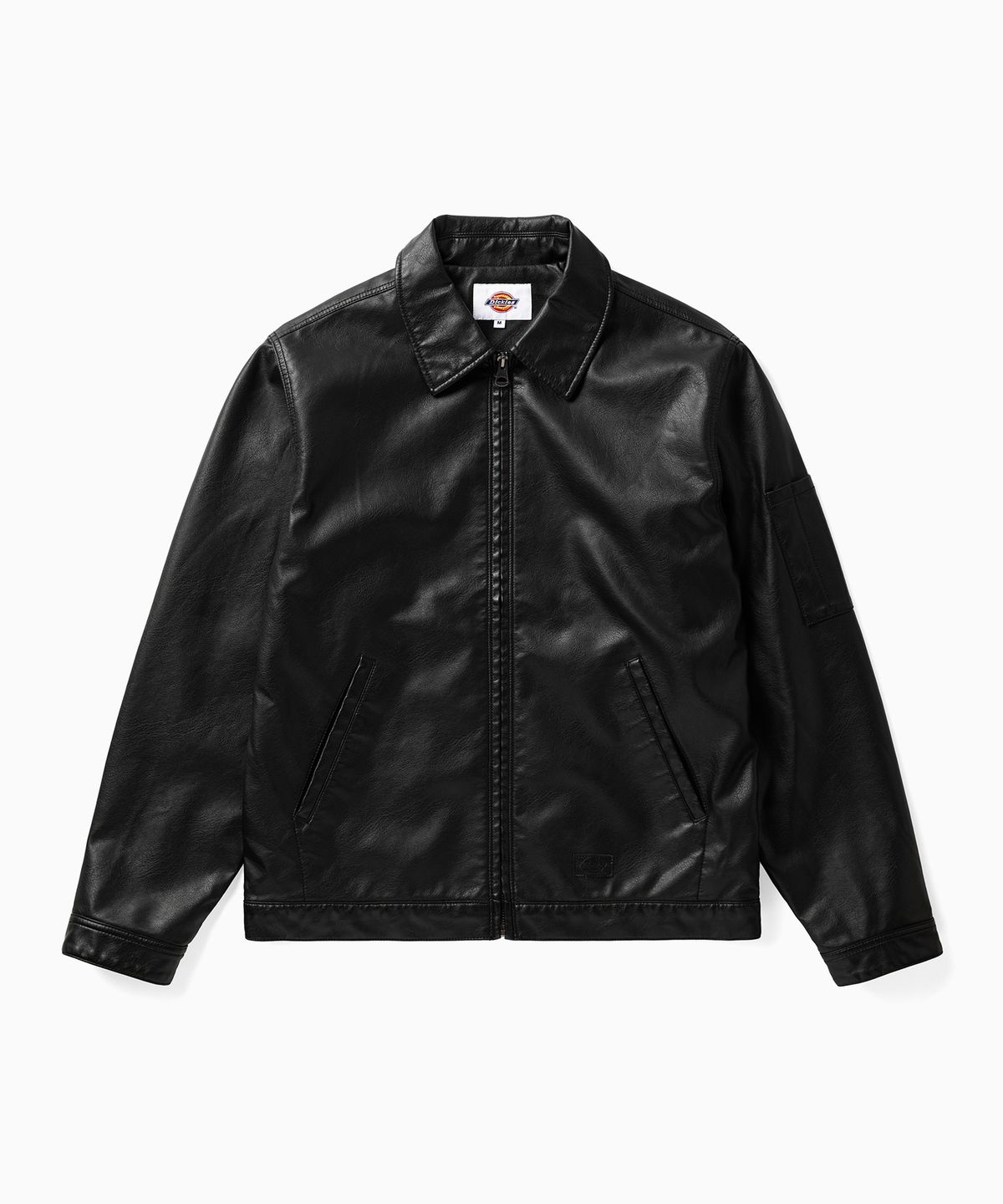 디키즈(DICKIES) 레더 아이젠하워 재킷 Black