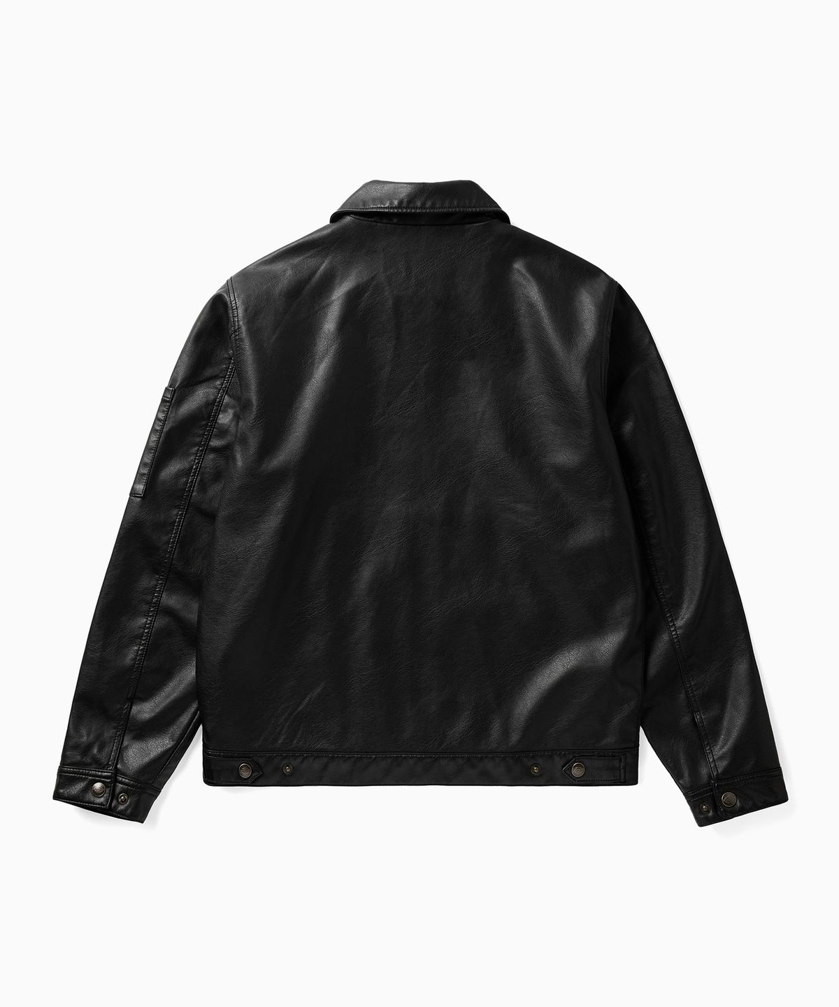 디키즈(DICKIES) 레더 아이젠하워 재킷 Black