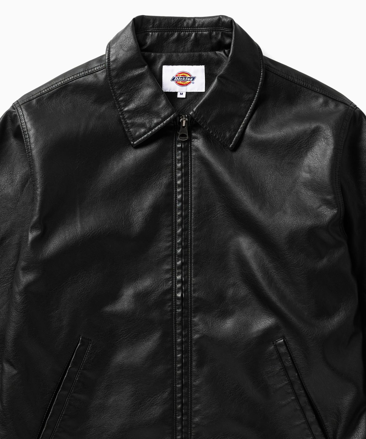 디키즈(DICKIES) 레더 아이젠하워 재킷 Black