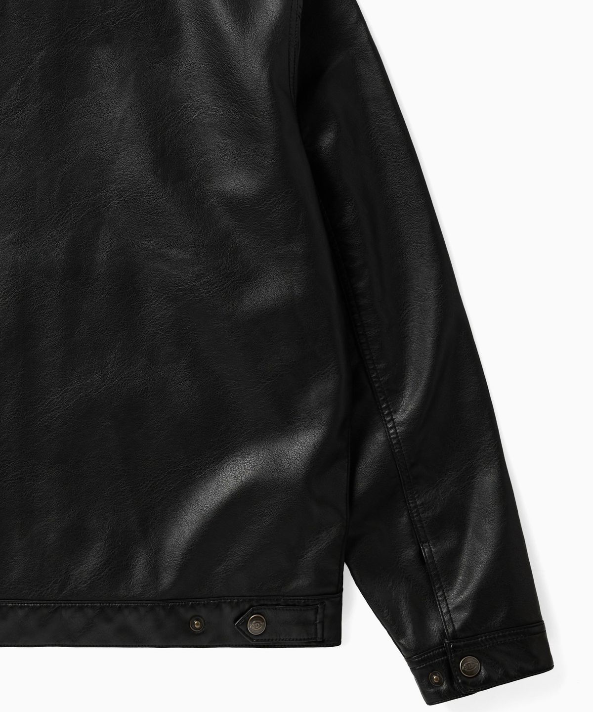 디키즈(DICKIES) 레더 아이젠하워 재킷 Black