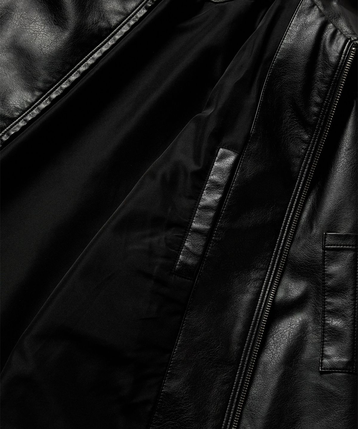 디키즈(DICKIES) 레더 아이젠하워 재킷 Black