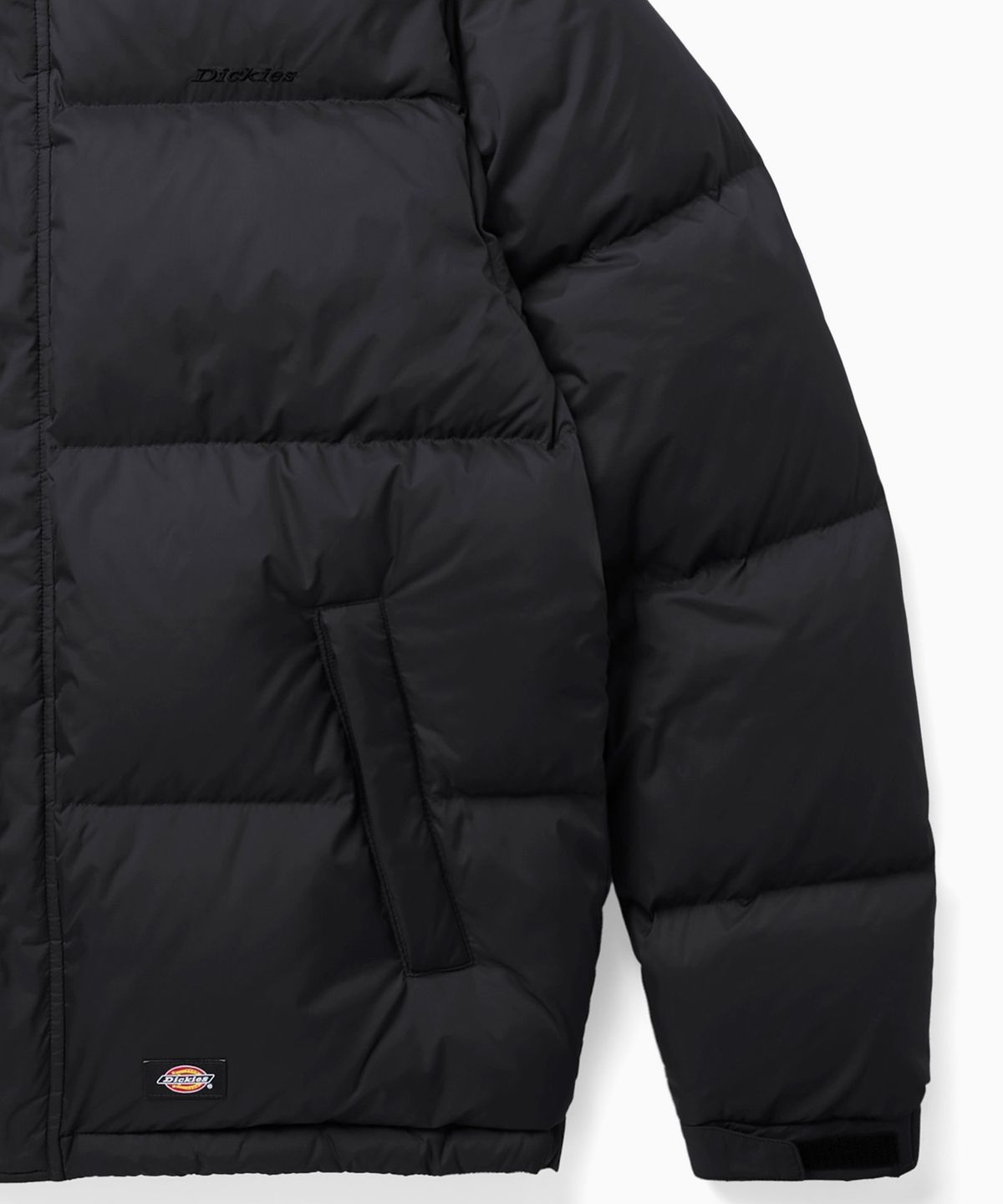 디키즈(DICKIES) 마이크로 립스탑 헤비 다운 재킷 Black
