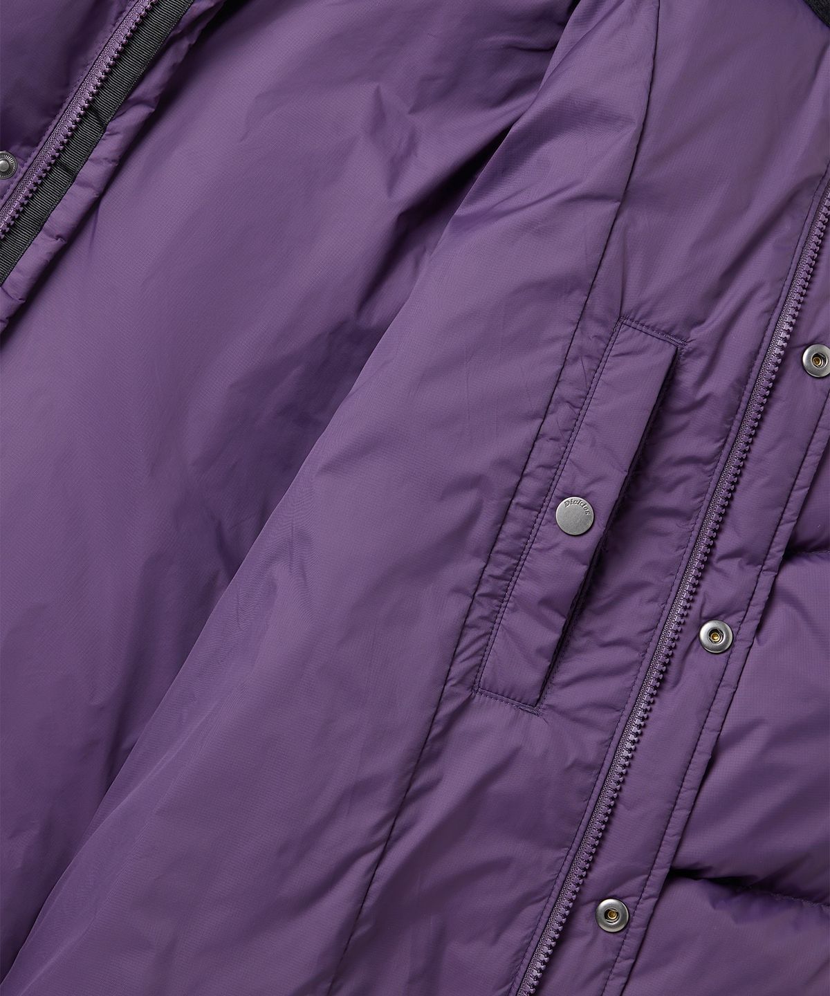 디키즈(DICKIES) 마이크로 립스탑 헤비 다운 재킷 Purple