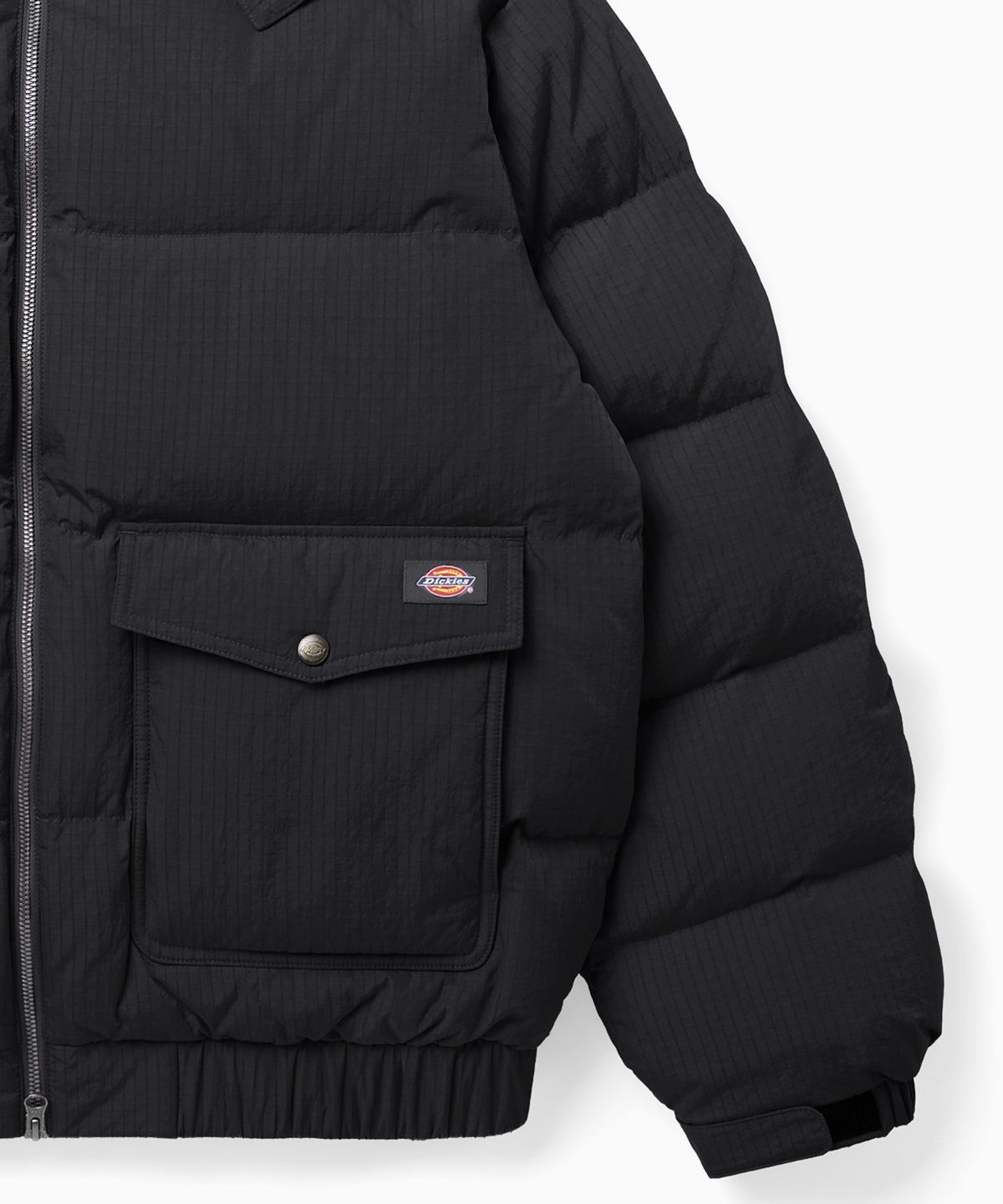 디키즈(DICKIES) 퍼 후디드 헤비 다운 재킷 Black