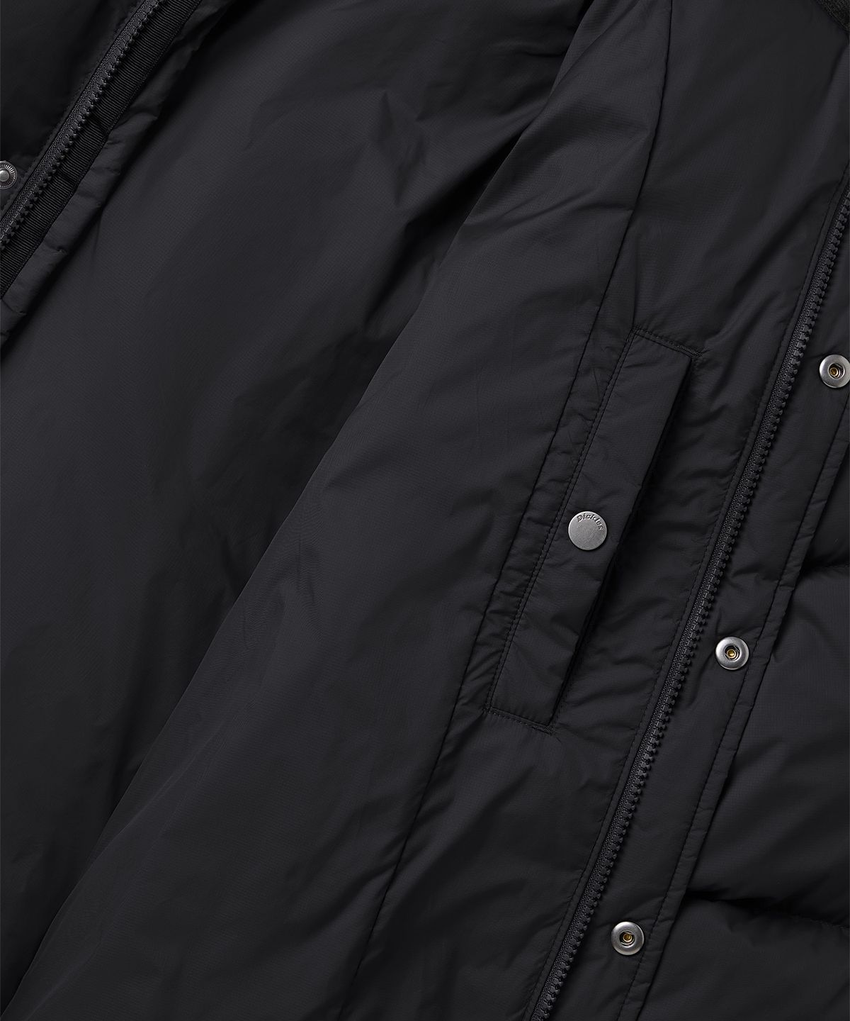 디키즈(DICKIES) 퍼 후디드 헤비 다운 재킷 Black
