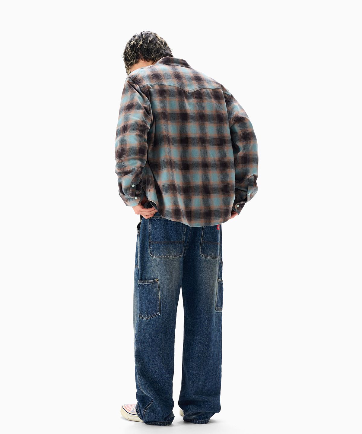 디키즈(DICKIES) 웨스턴 플라넬 셔츠 Mint