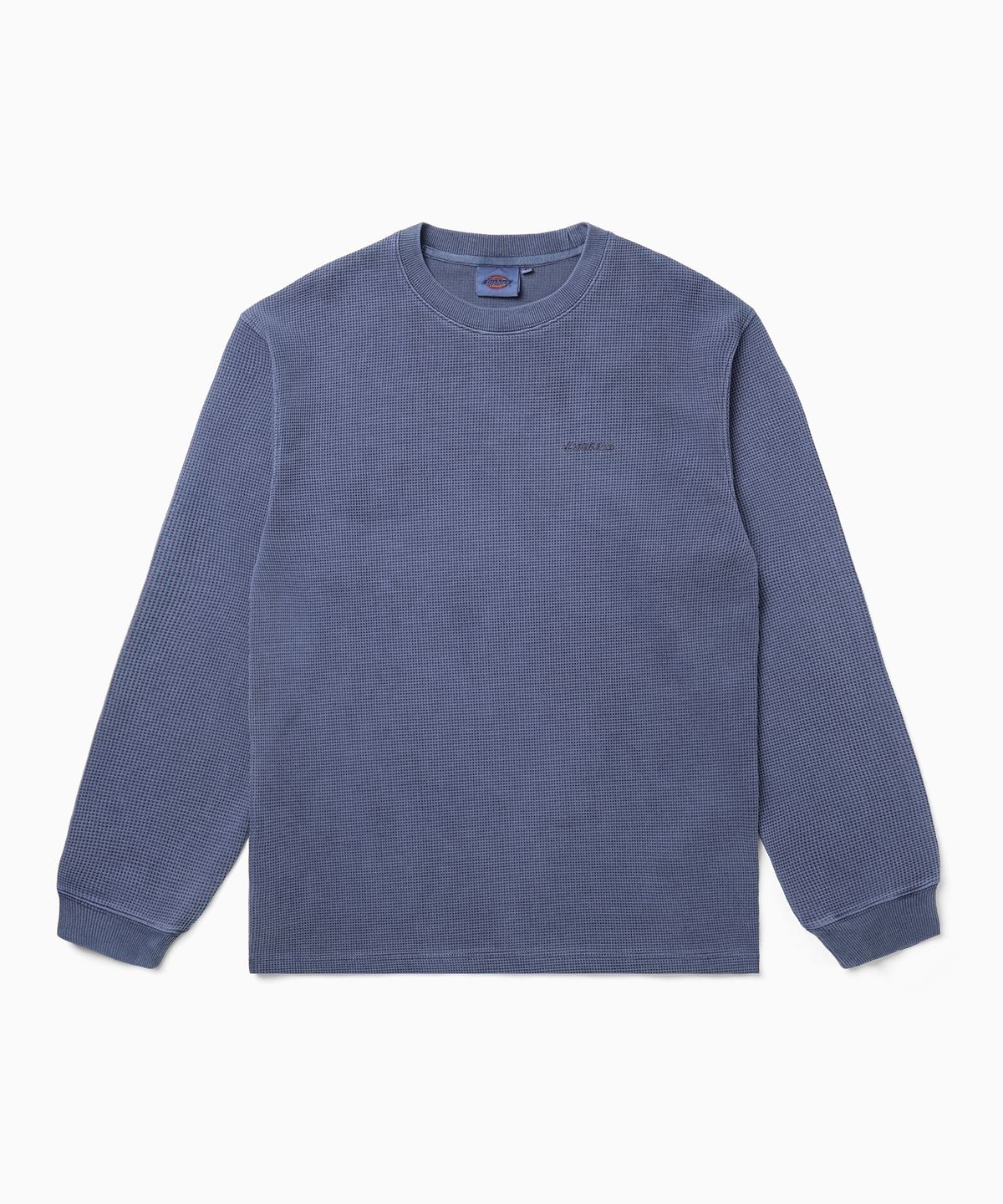 디키즈(DICKIES) 백 모노 로고 와플 롱슬리브 Blue