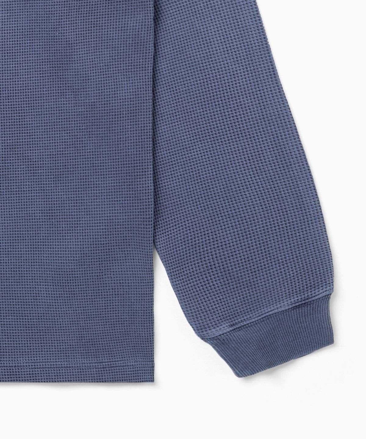 디키즈(DICKIES) 백 모노 로고 와플 롱슬리브 Blue
