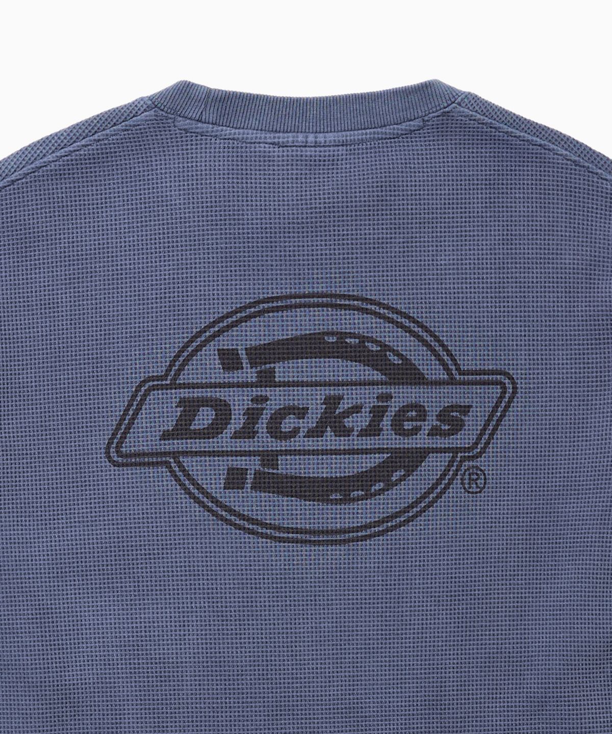디키즈(DICKIES) 백 모노 로고 와플 롱슬리브 Blue