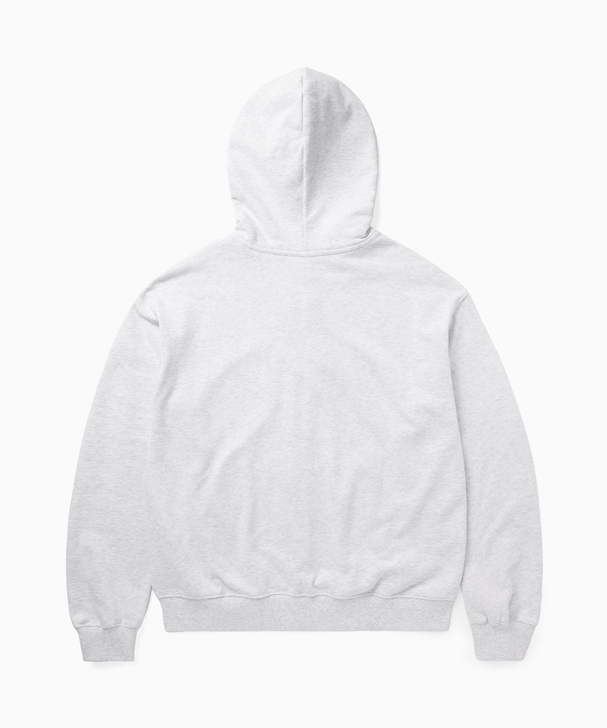 디키즈(DICKIES) 베이직 세미 크롭 집업 후디 Light Grey Melange
