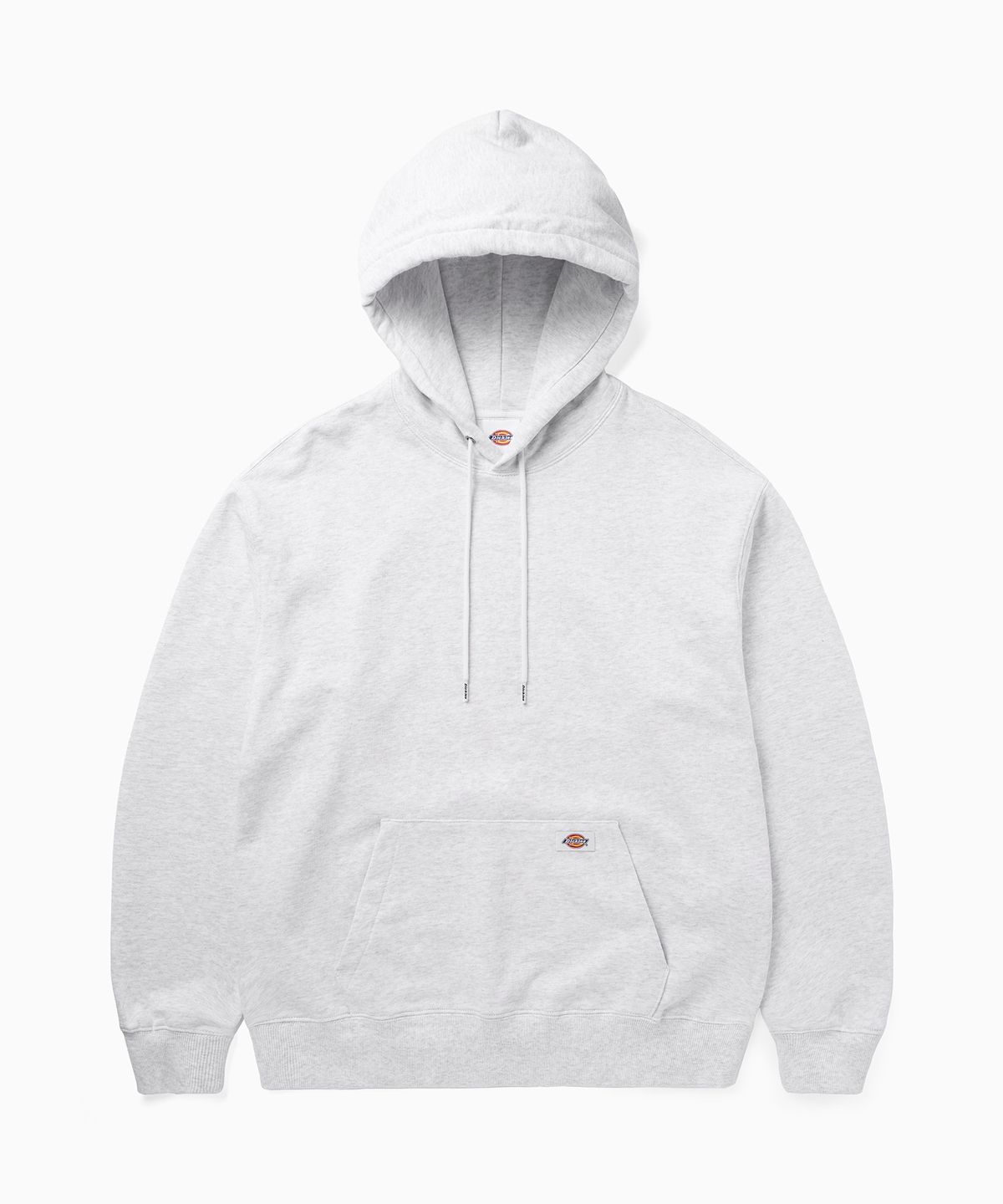 디키즈(DICKIES) 백 트리 로고 후디 Light Grey Melange