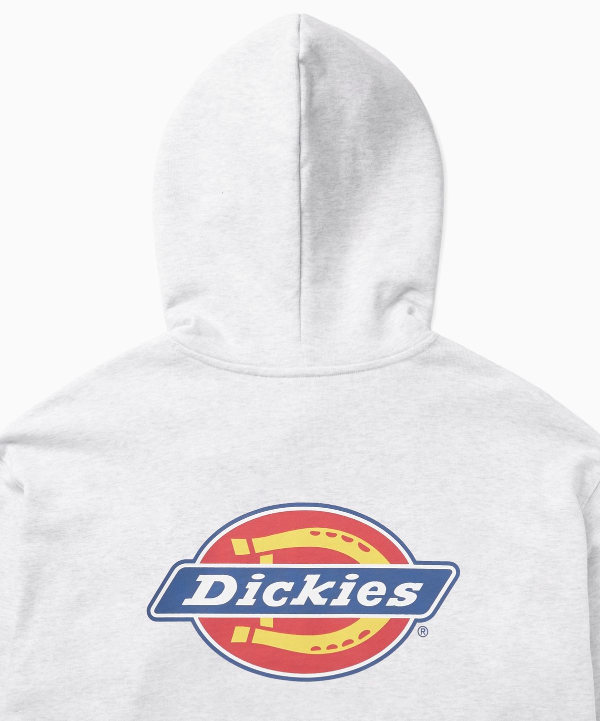 디키즈(DICKIES) 백 트리 로고 후디 Light Grey Melange