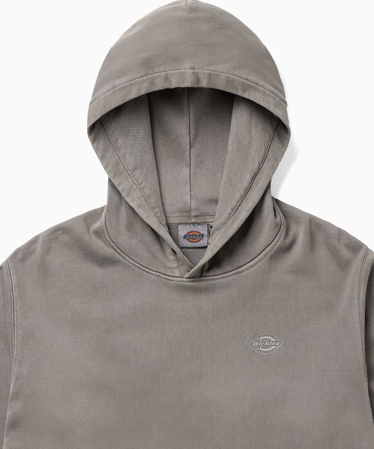 디키즈(DICKIES) 가먼트 다이드 크롭 후디 Brown