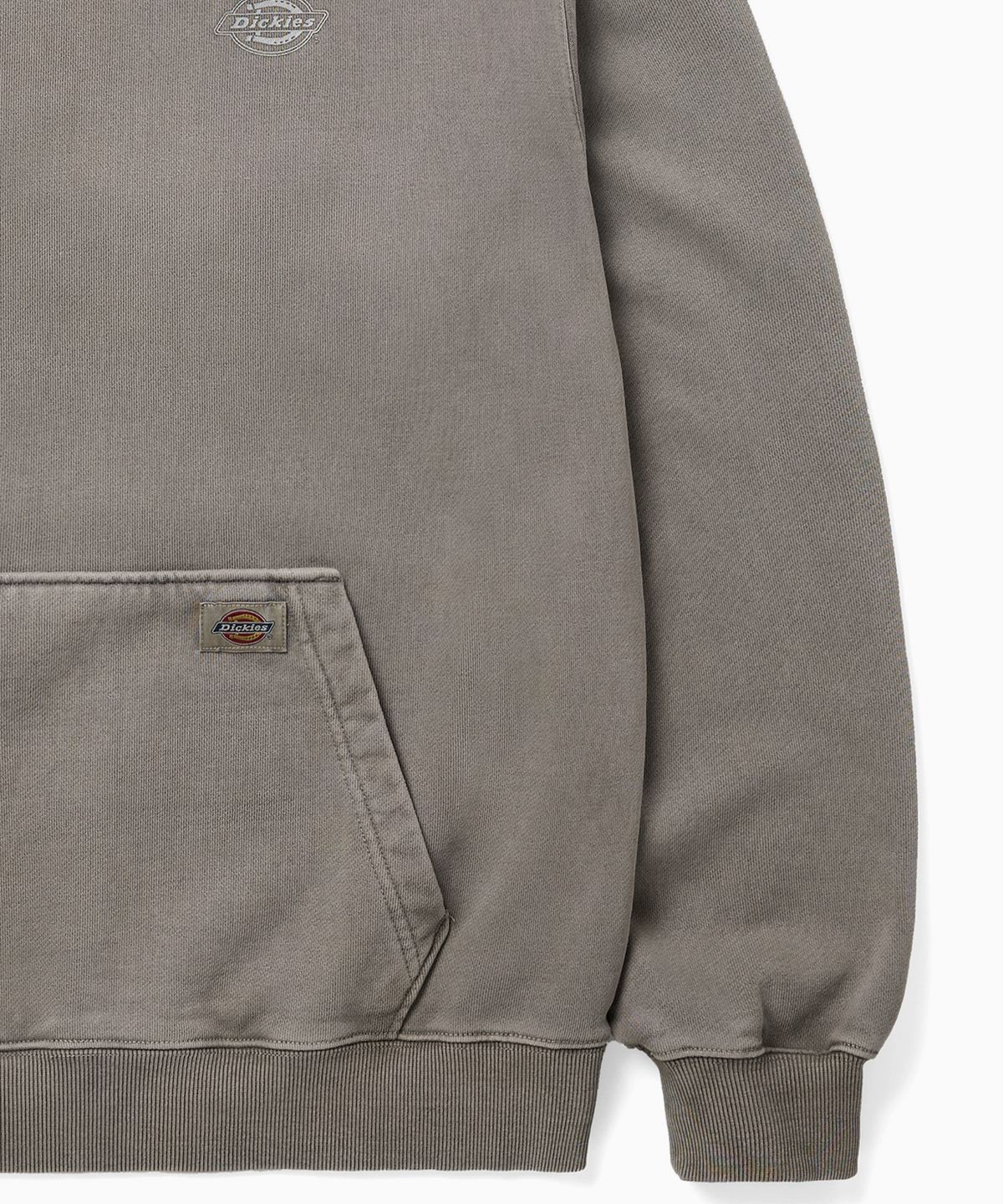 디키즈(DICKIES) 가먼트 다이드 크롭 후디 Brown