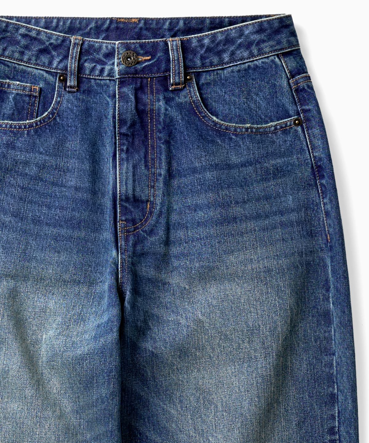 디키즈(DICKIES) 오일 워시드 데님 팬츠 Medium Denim