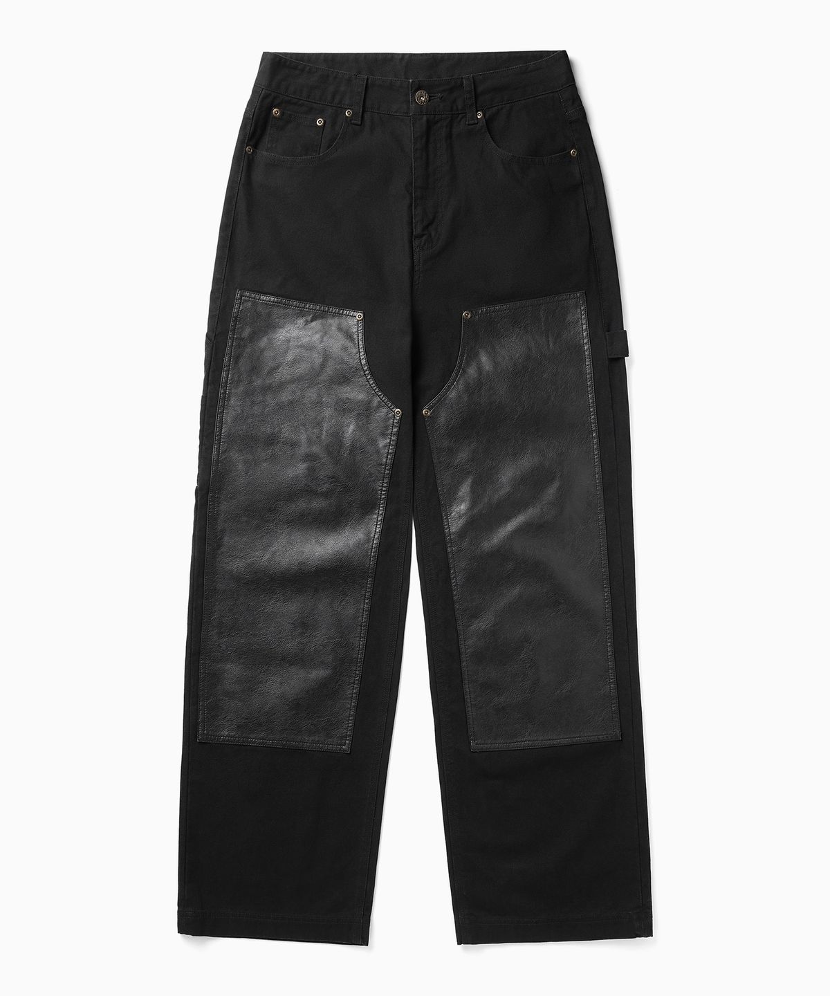 디키즈(DICKIES) 레더 더블니 카펜터 팬츠 Black