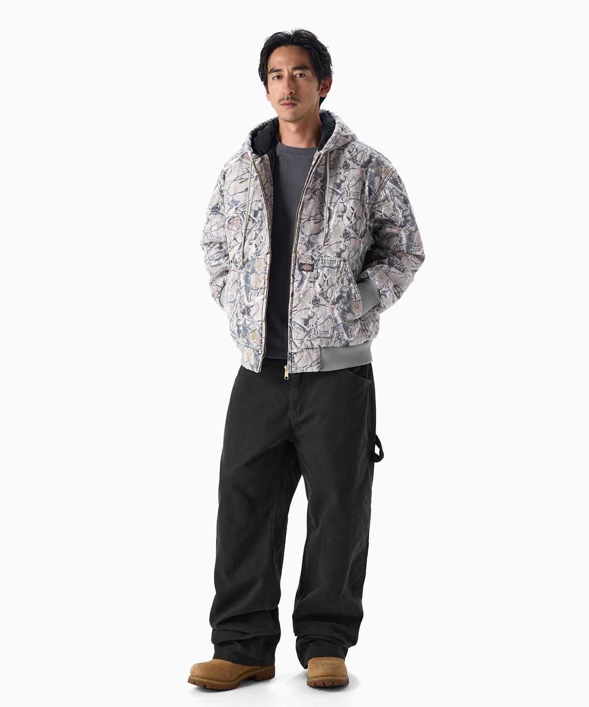 디키즈(DICKIES) 와이드 1939 덕 캔버스 카펜터 팬츠 Black