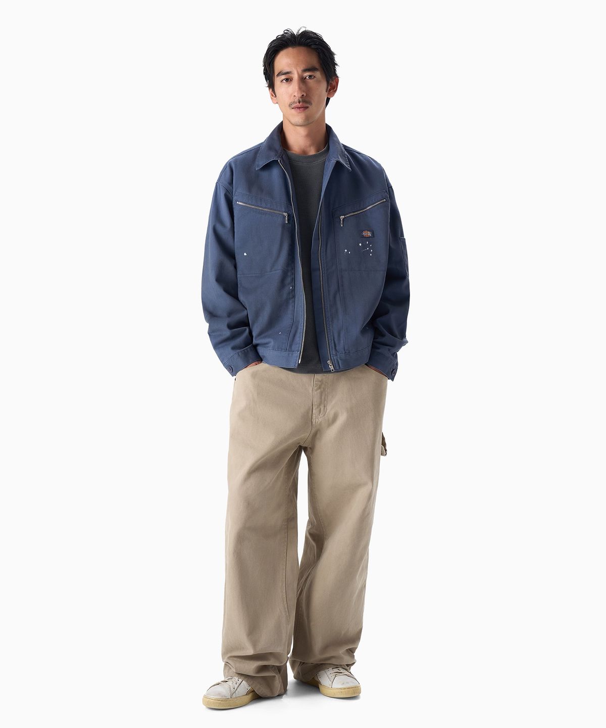 디키즈(DICKIES) 와이드 1939 덕 캔버스 카펜터 팬츠 Desert Sand