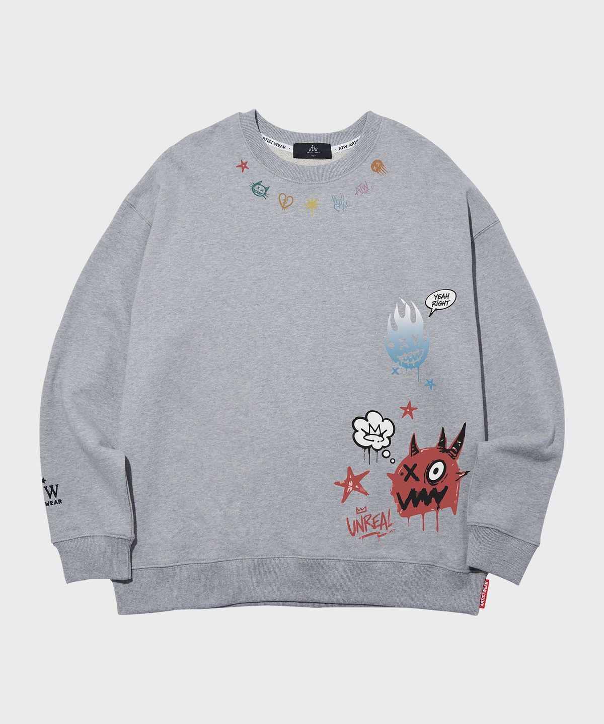 아티스트웨어(ARTISTWEAR) 언리얼 몬스터 맨투맨 - 2COLOR
