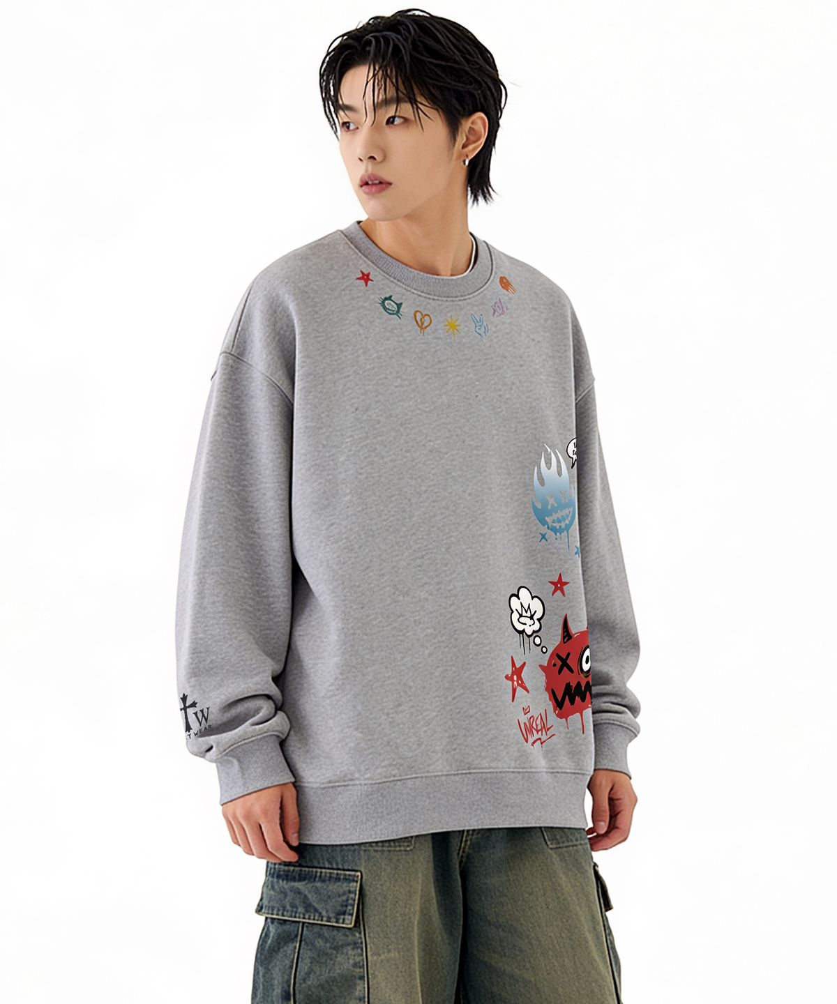 아티스트웨어(ARTISTWEAR) 언리얼 몬스터 맨투맨 - 2COLOR